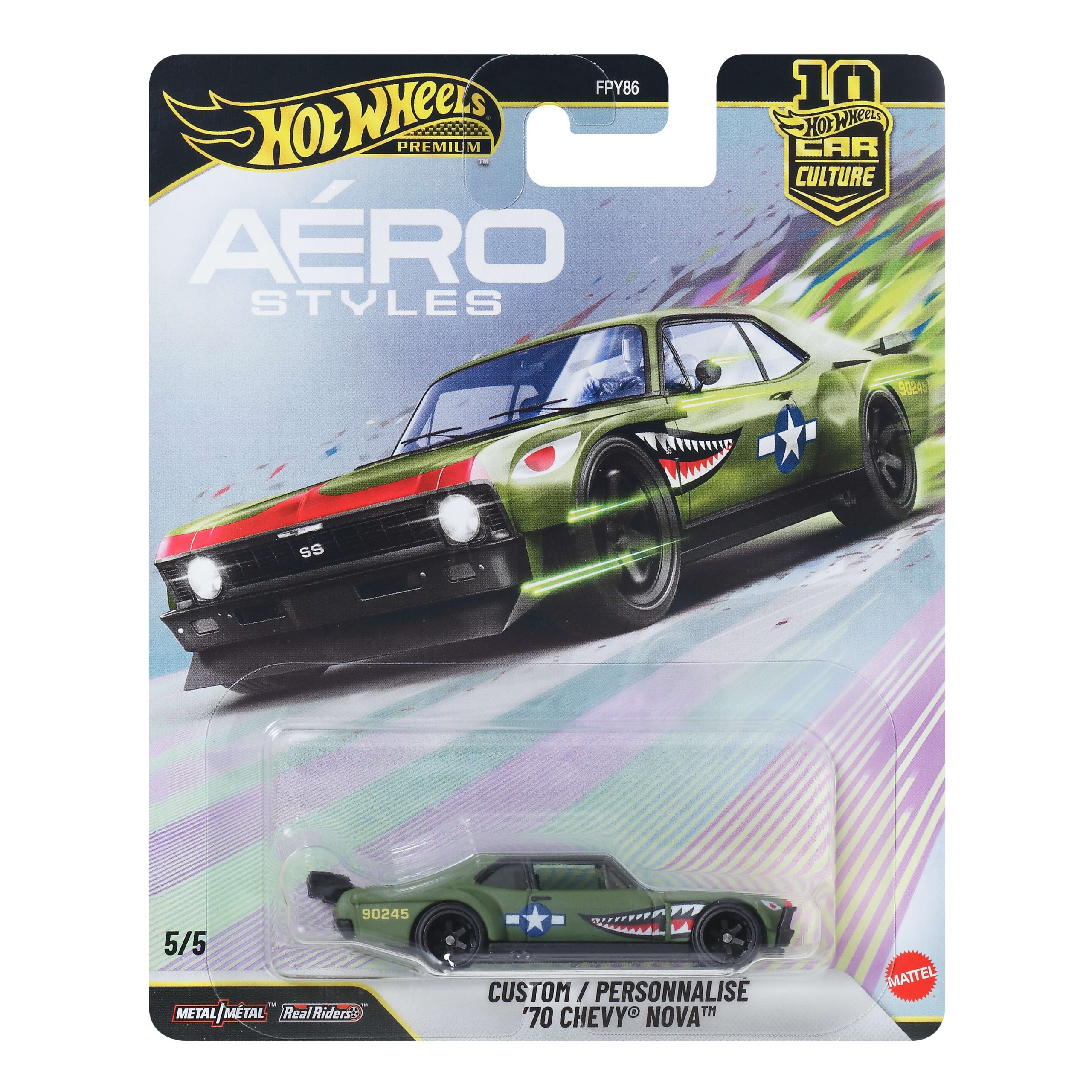 Hot Wheels Premium Car Culture Aéro Styles Custom '70 Chevy Nova