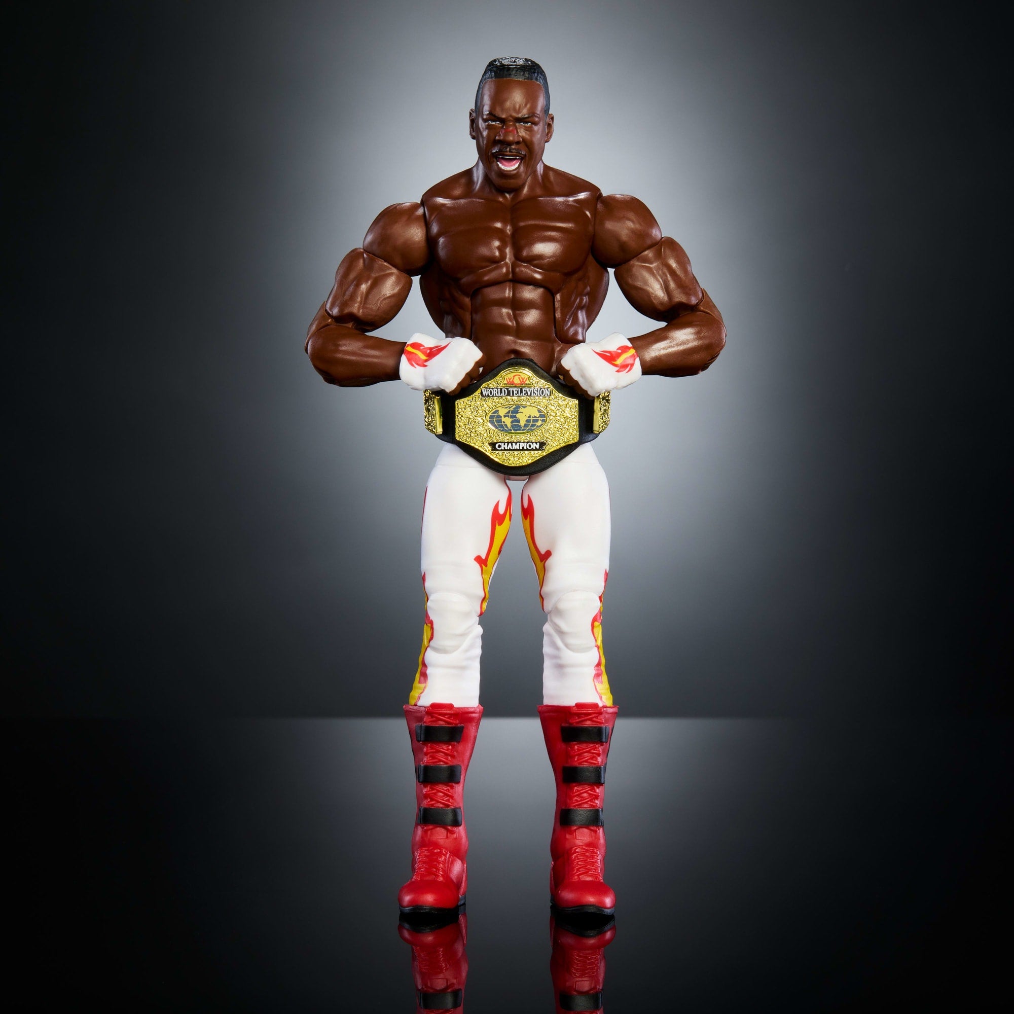 WWE Elite Collection Monday Night War Booker T Action Figure & Golga Build-A-Figure Parts - Image 2