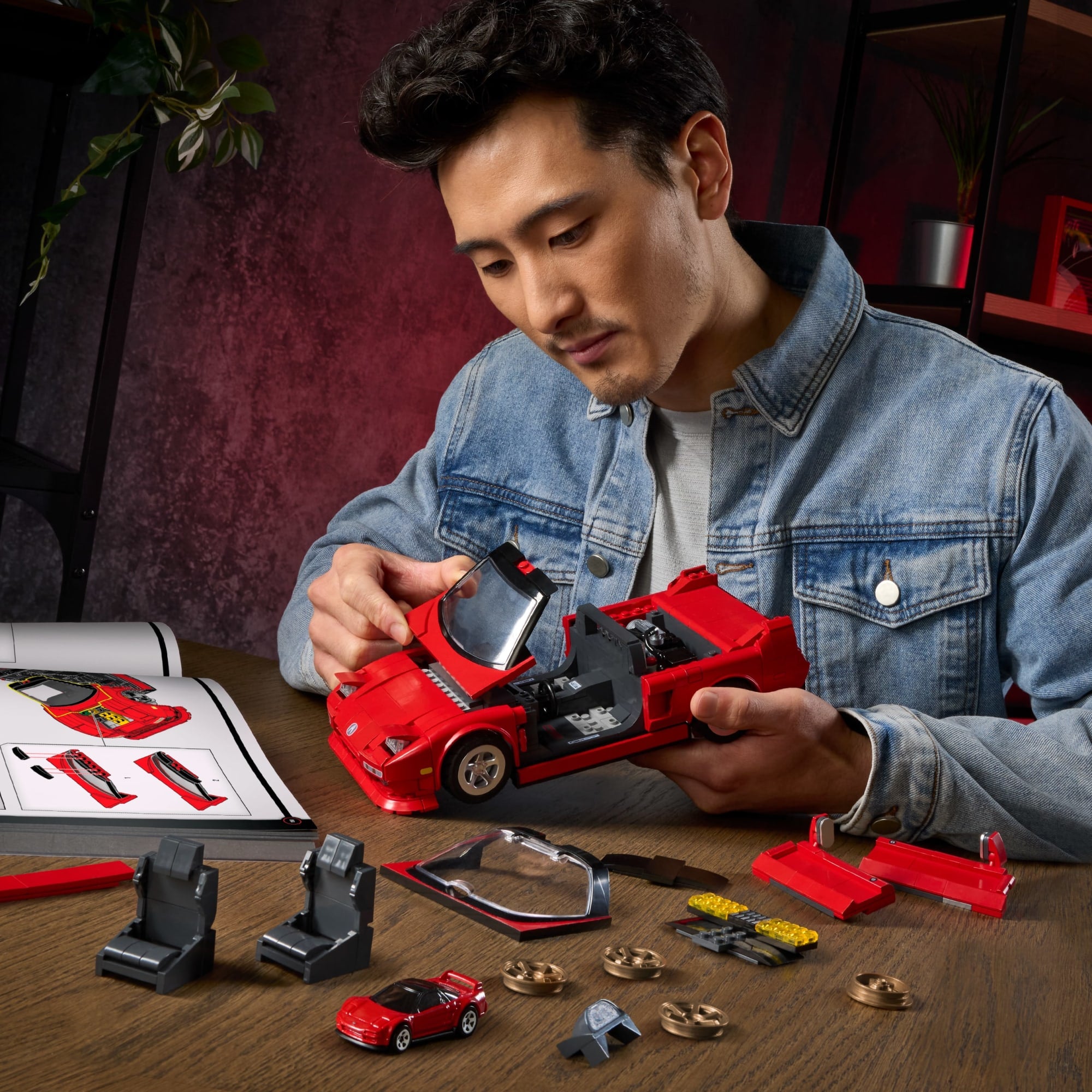 Mattel Brick Shop Hot Wheels Jogo de Construção Elite '90 Acura NSX - Image 2