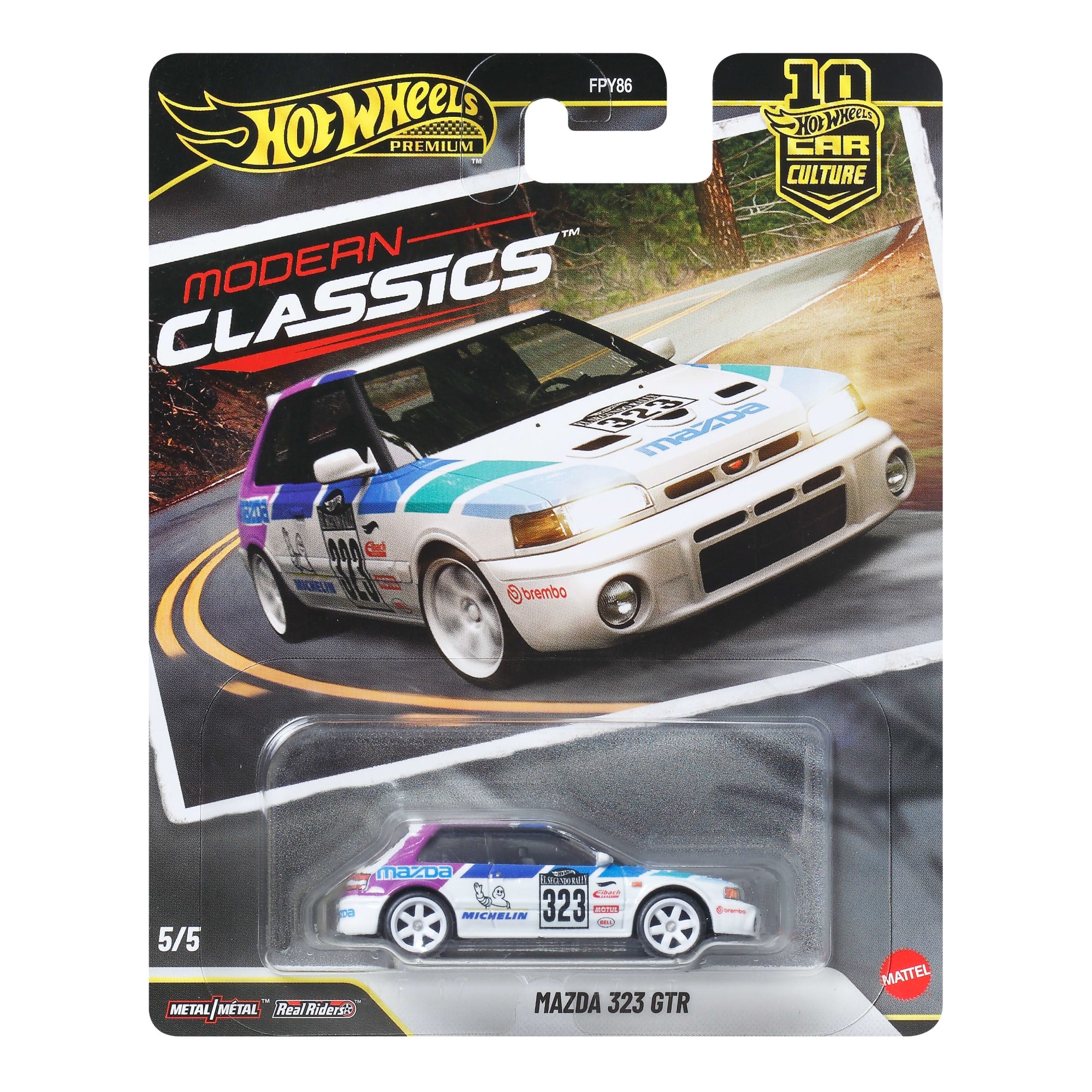 Hot Wheels Car Culture Premium 1:64 Scale Die-Cast Toy Mazda 323 Gtr. Modern Classics