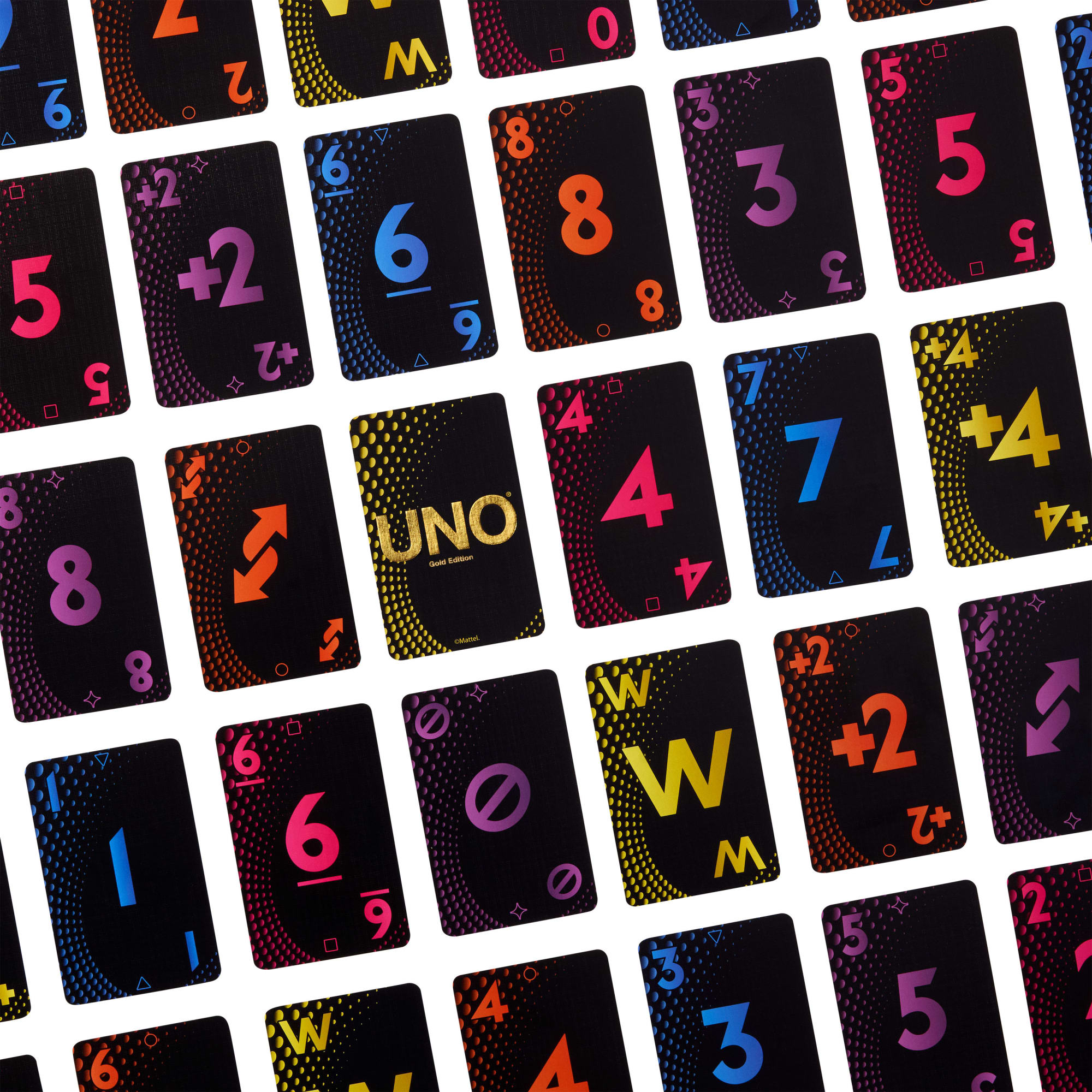 UNO Card Game Gold Edition For Kid. Adult & Family Nights. Collectible Deck With Foil Accents - Image 5