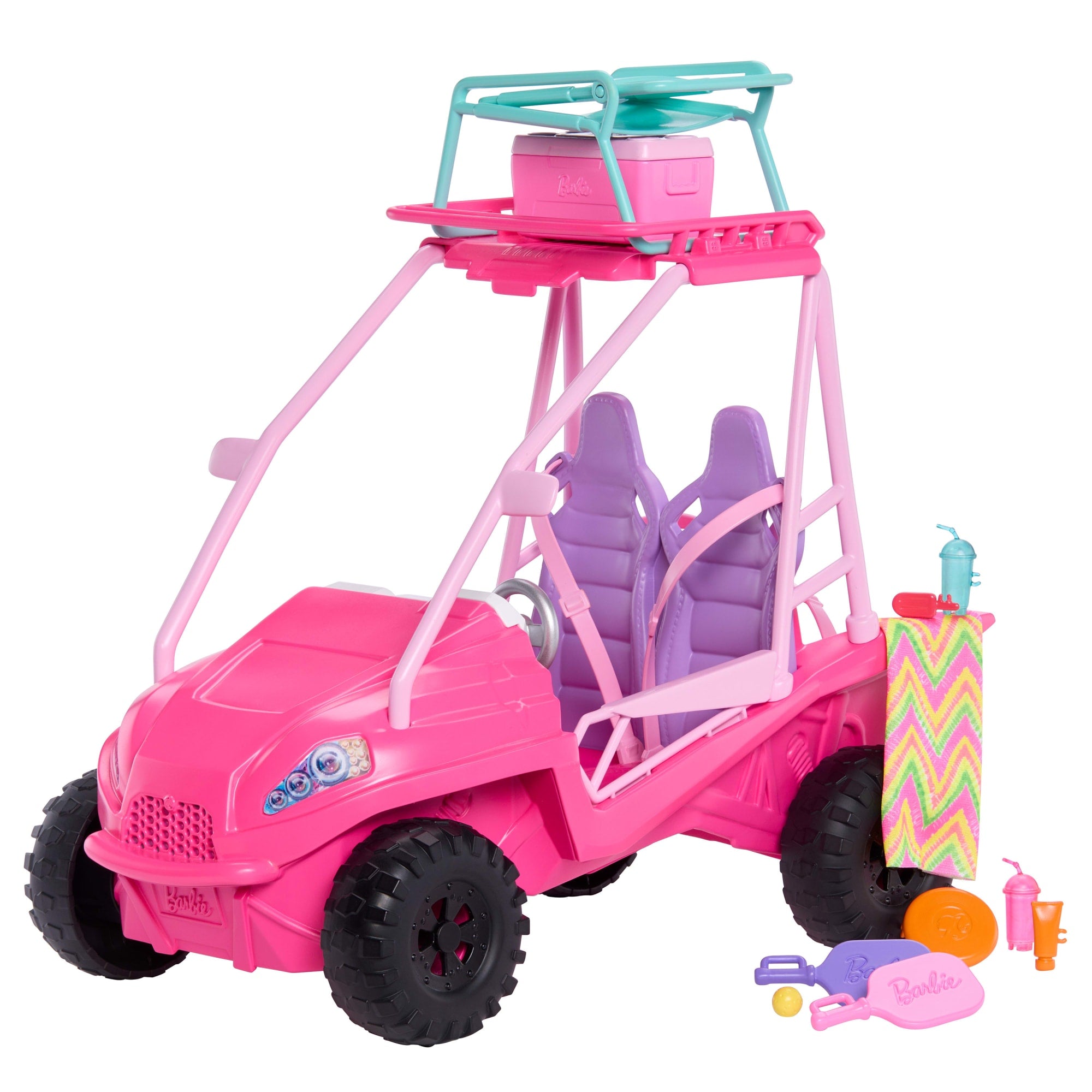Barbie Veículo para Boneca Os Mistérios da Barbie: Detetives da Praia Beach Buggy