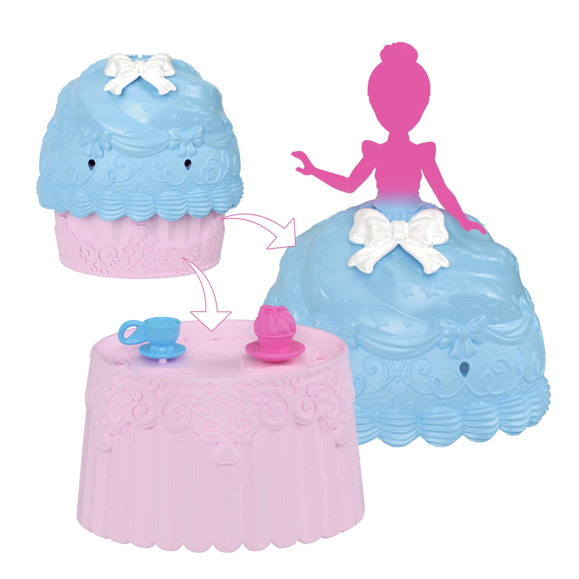 Disney Princess Cupcake Small Doll Reveal With 5 Surprises including Doll & 2 Accessories - Image 4