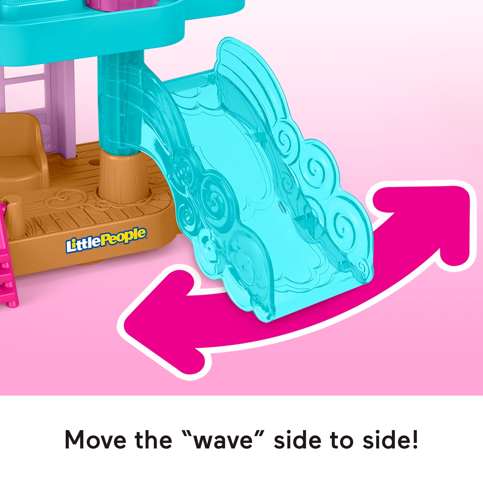 Fisher-Price Little People Barbie Beach House Toddler Playset With Figures & Accessories - Image 2