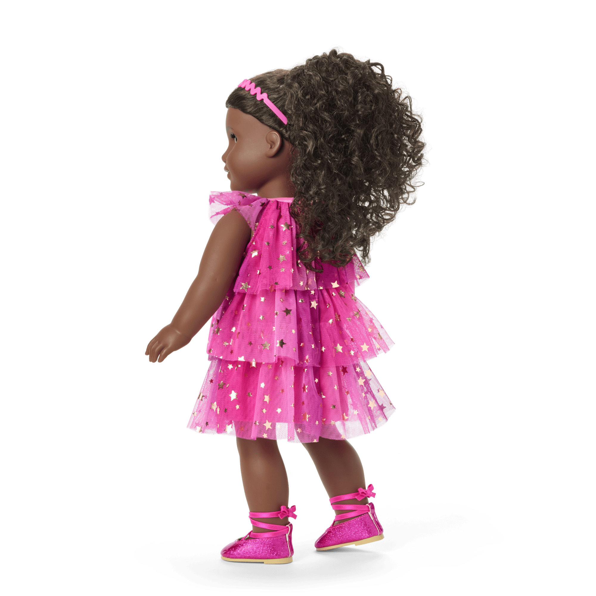 Pink Party-Ready Dresses for Girls & 18-inch Dolls - Image 4