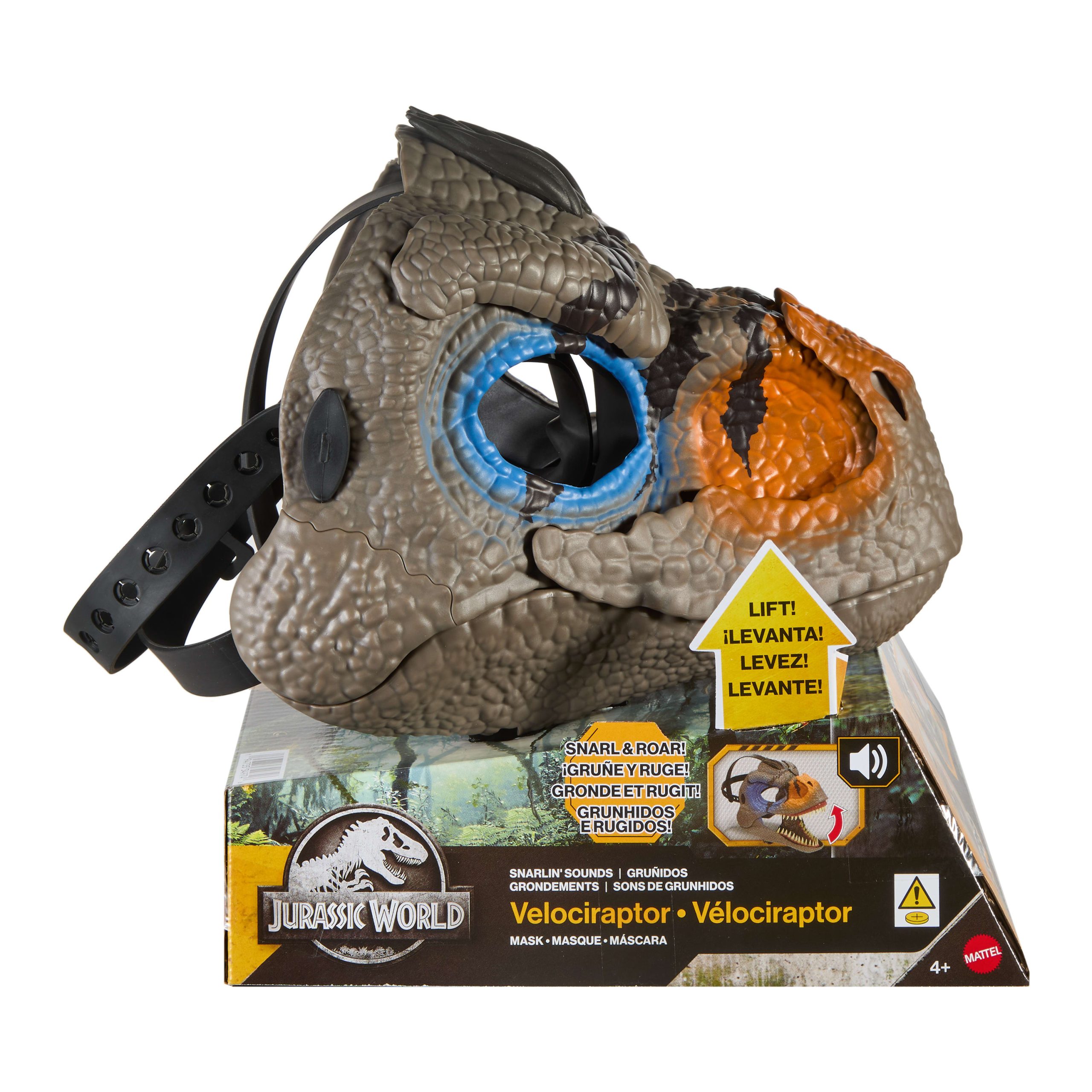 Jurassic World Renace Juguete Máscara de Raptor Con Efectos de Sonido - Image 6