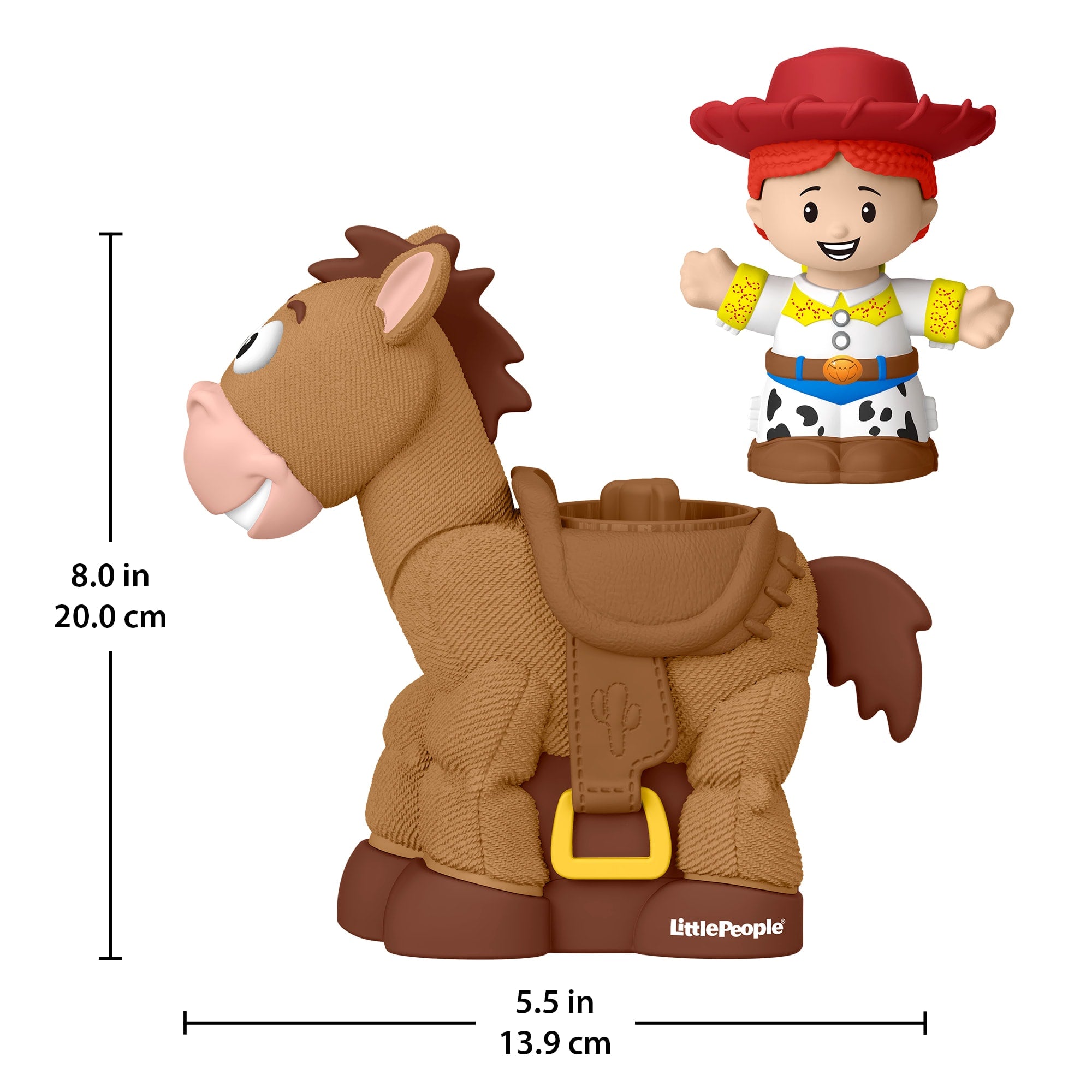 Fisher-Price Little People Disney Pixar Toy Story Bobbin' Bullseye & Jessie. Toddler Figure Set - Image 5