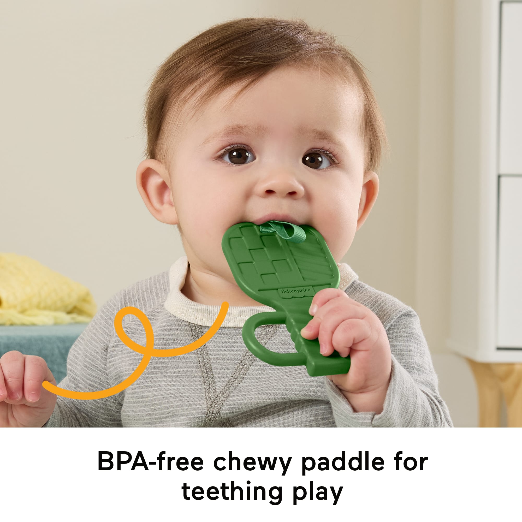 Fisher-Price Mini Me Moments Let's Play Pickleball Set. 3 Sports-Themed Baby Toys For Sensory Play - Image 3