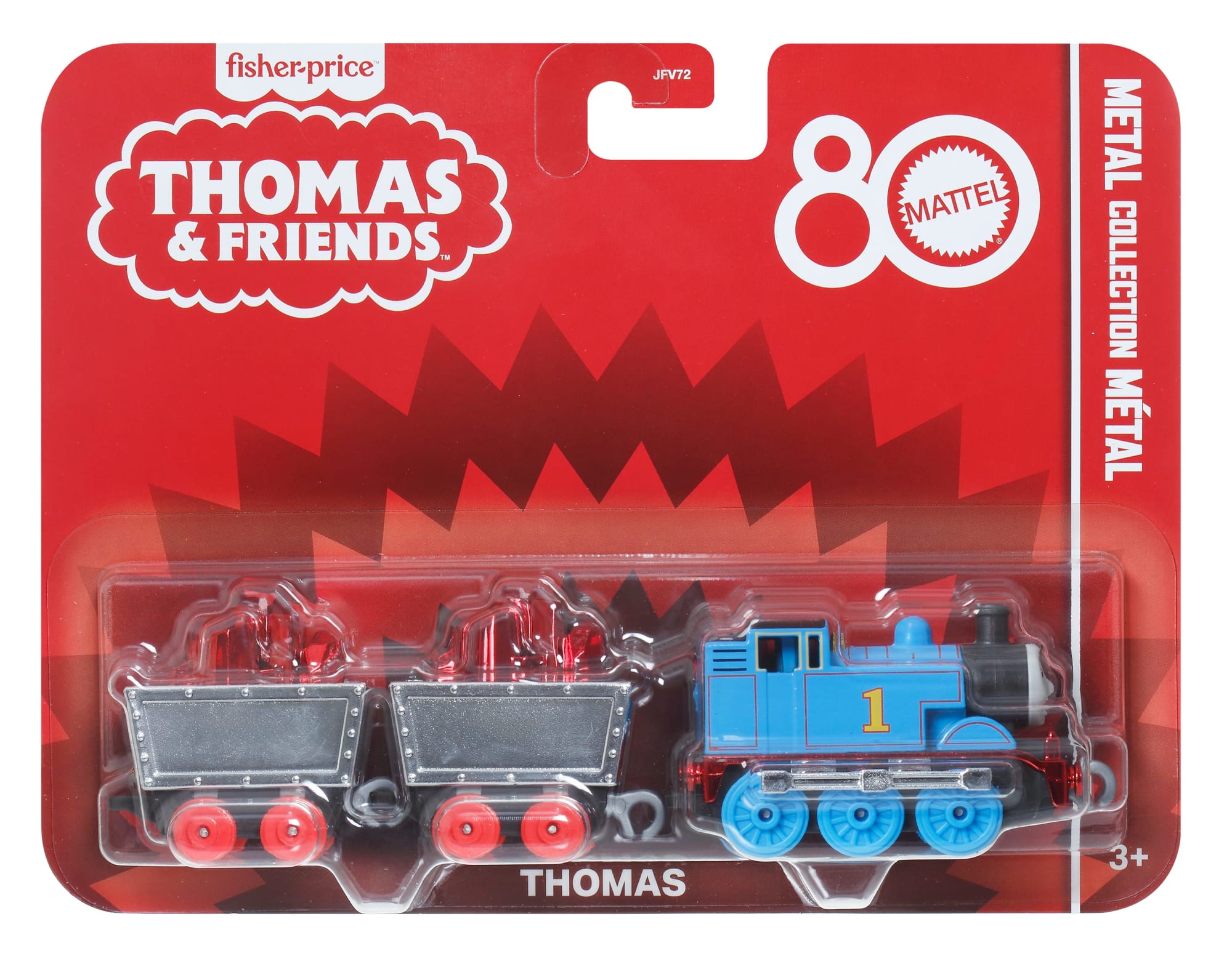 Thomas & Friends By Fisher-Price Small Die-Cast Mattel 80th Engine. Collectible Toy Metal Train