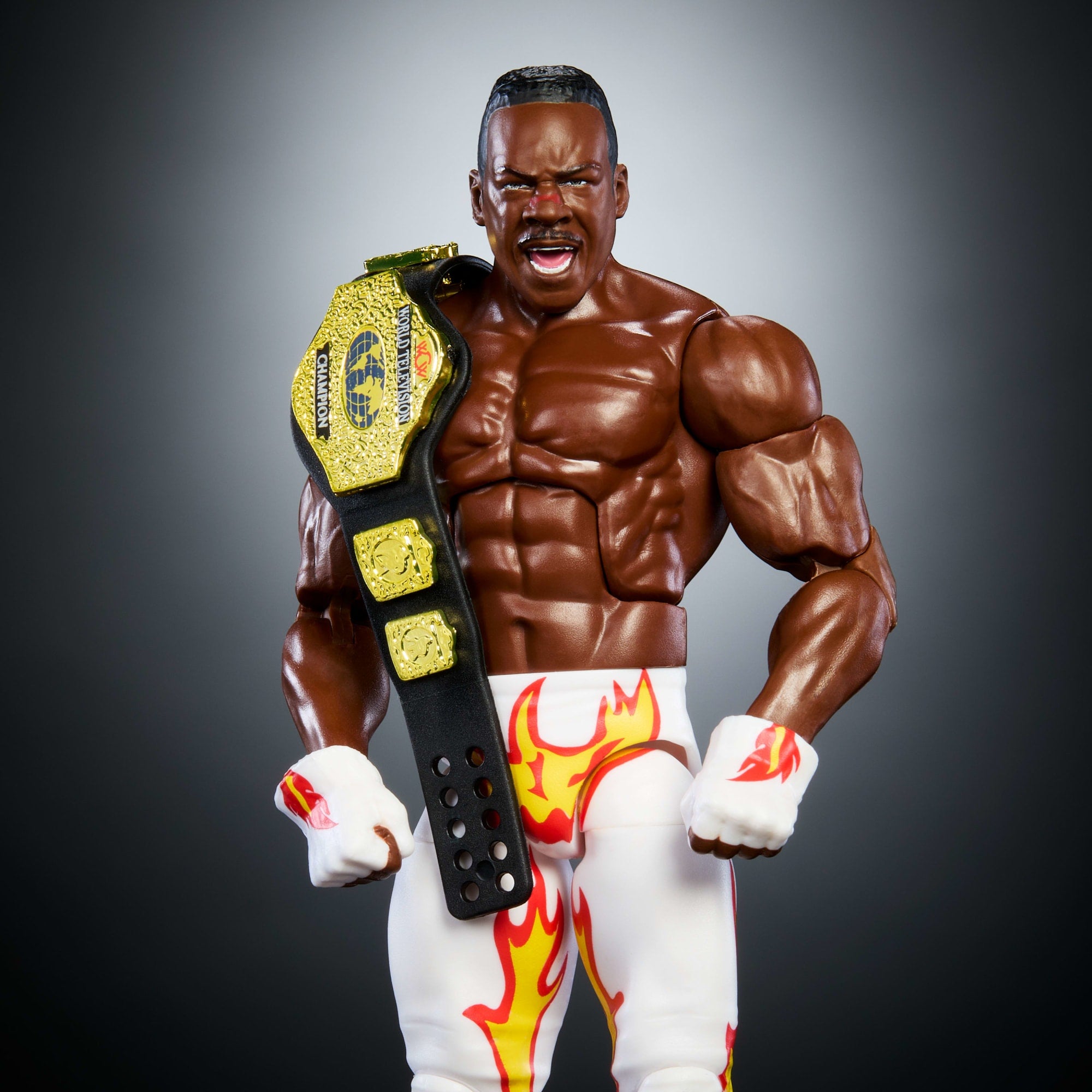WWE Elite Collection Monday Night War Booker T Action Figure & Golga Build-A-Figure Parts - Image 4