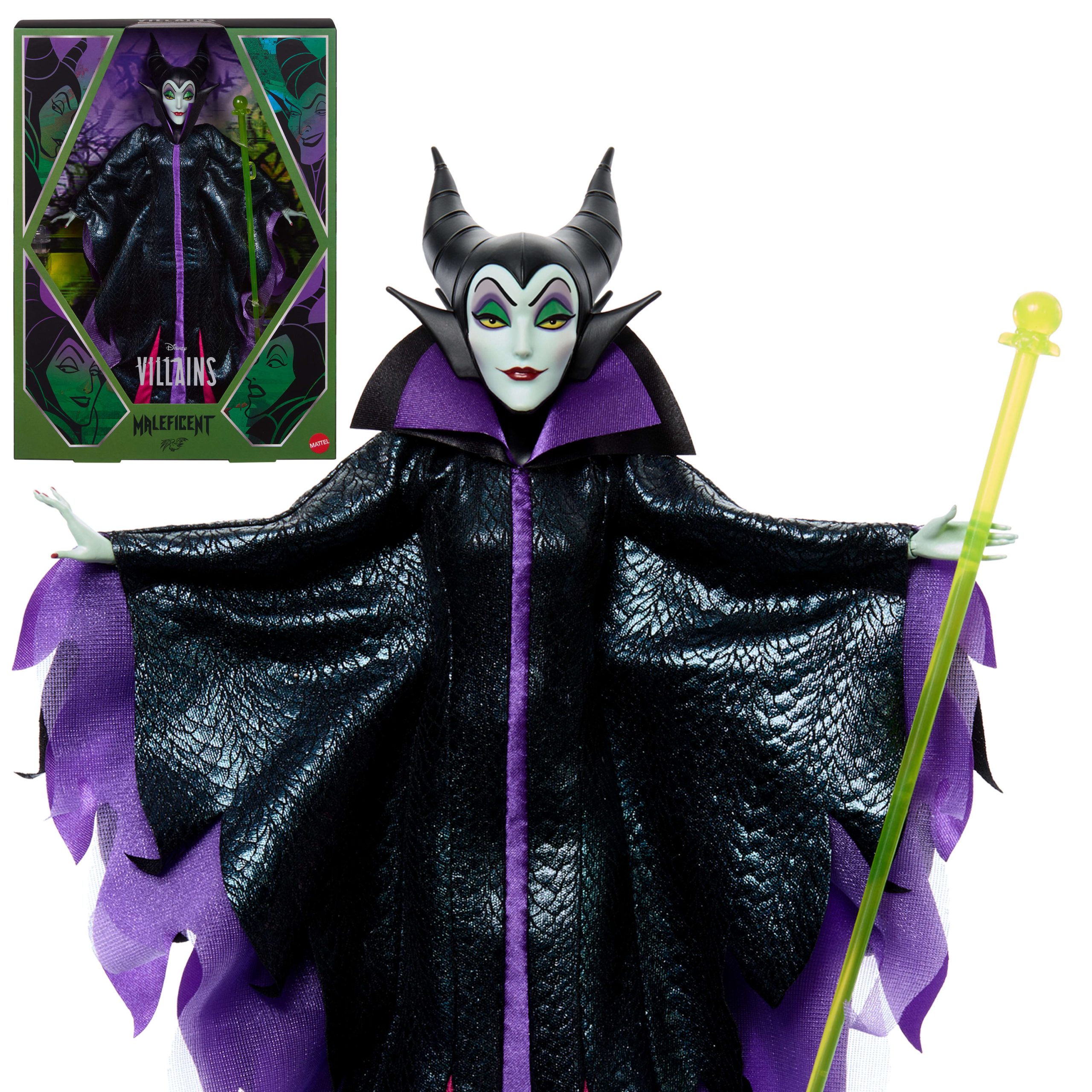 Disney Collector Maleficent Collectible Villains Fashion Doll in Signature Look With 1 Accessory