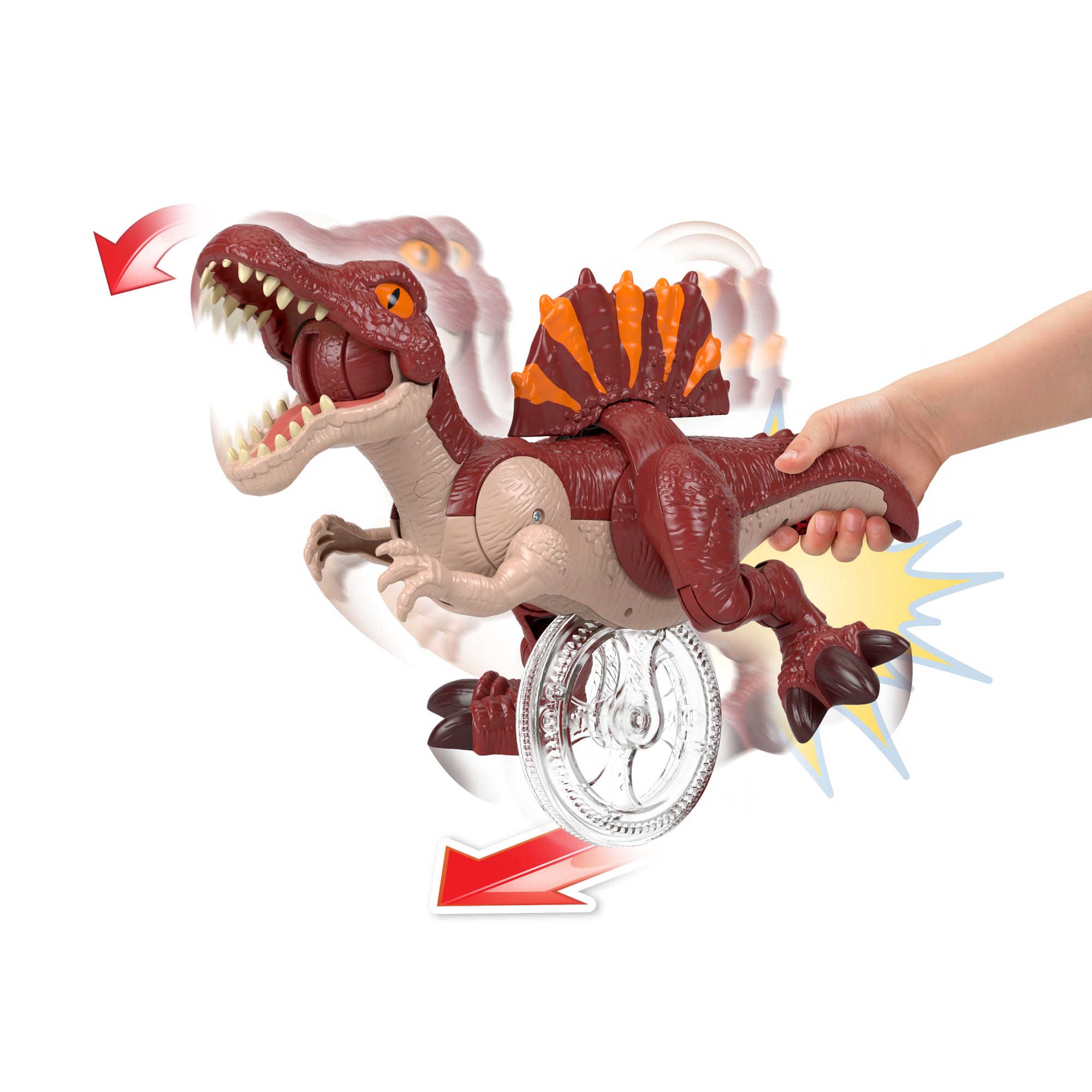Imaginext Jurassic World Dinosaurio de Juguete Rebirth Spinosaurus Corredor - Image 3