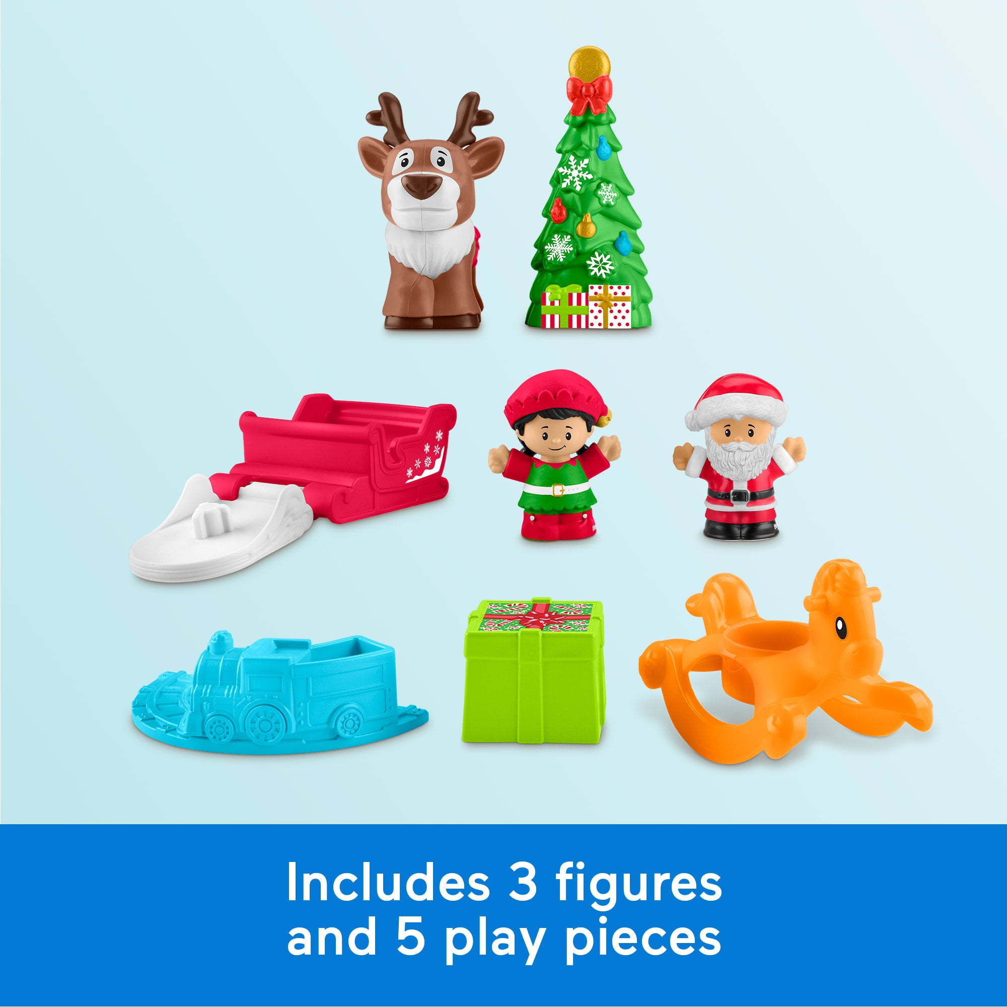 Fisher-Price Little People Christmas Wonderland Gift Set. Playset With Figures For Toddlers - Image 5