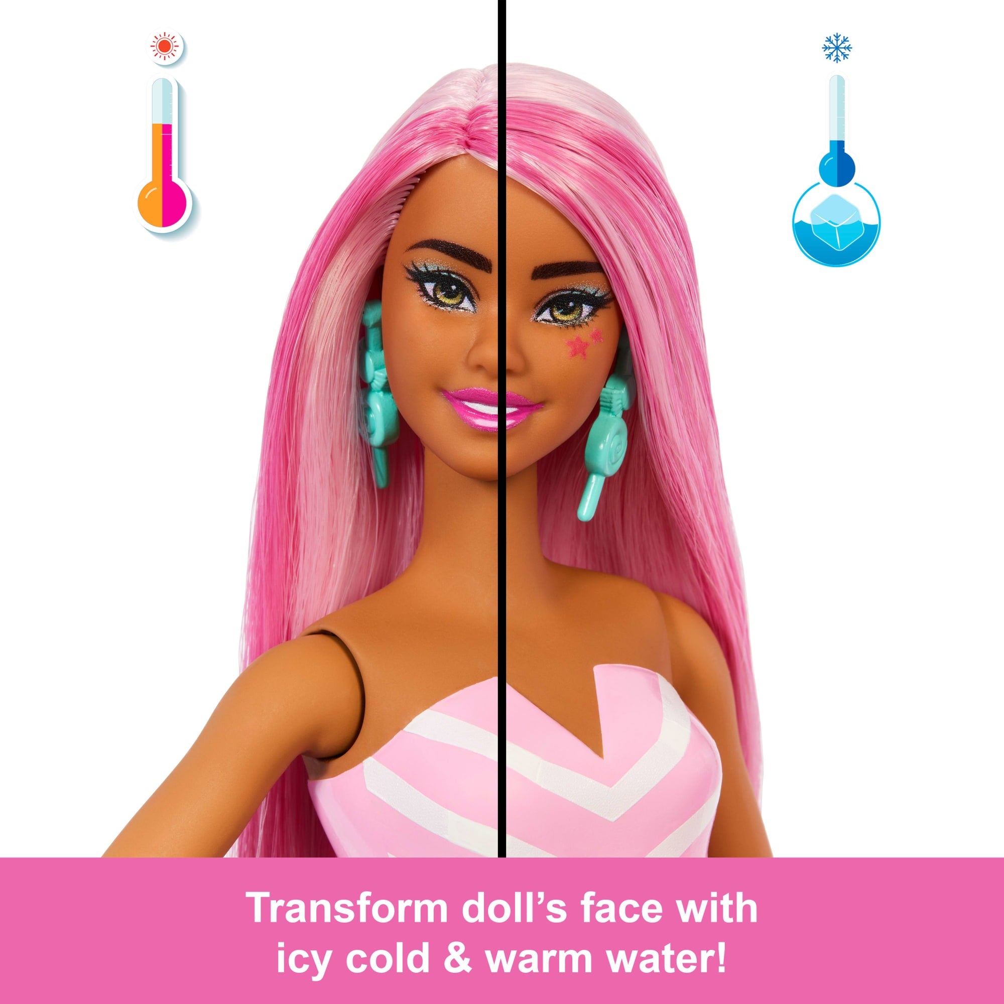 Barbie Pop Reveal Treat Series Doll & Accessories Set. Sweet Swirl Fashion Doll & Pet - Image 4