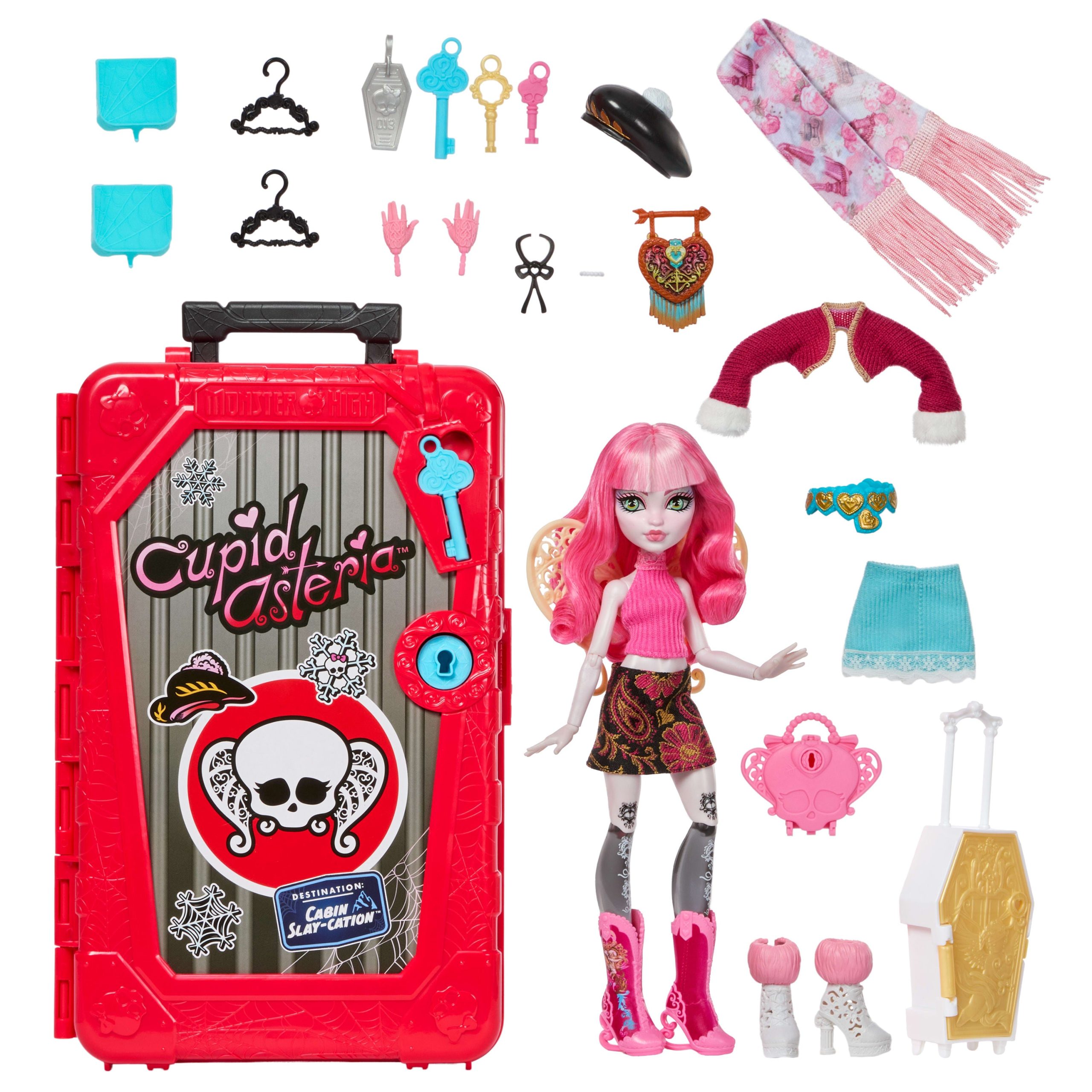 Monster High Skulltimate Secrets Cabin Slay-Cation Playset. Cupid Asteria Doll And Accessories - Image 5