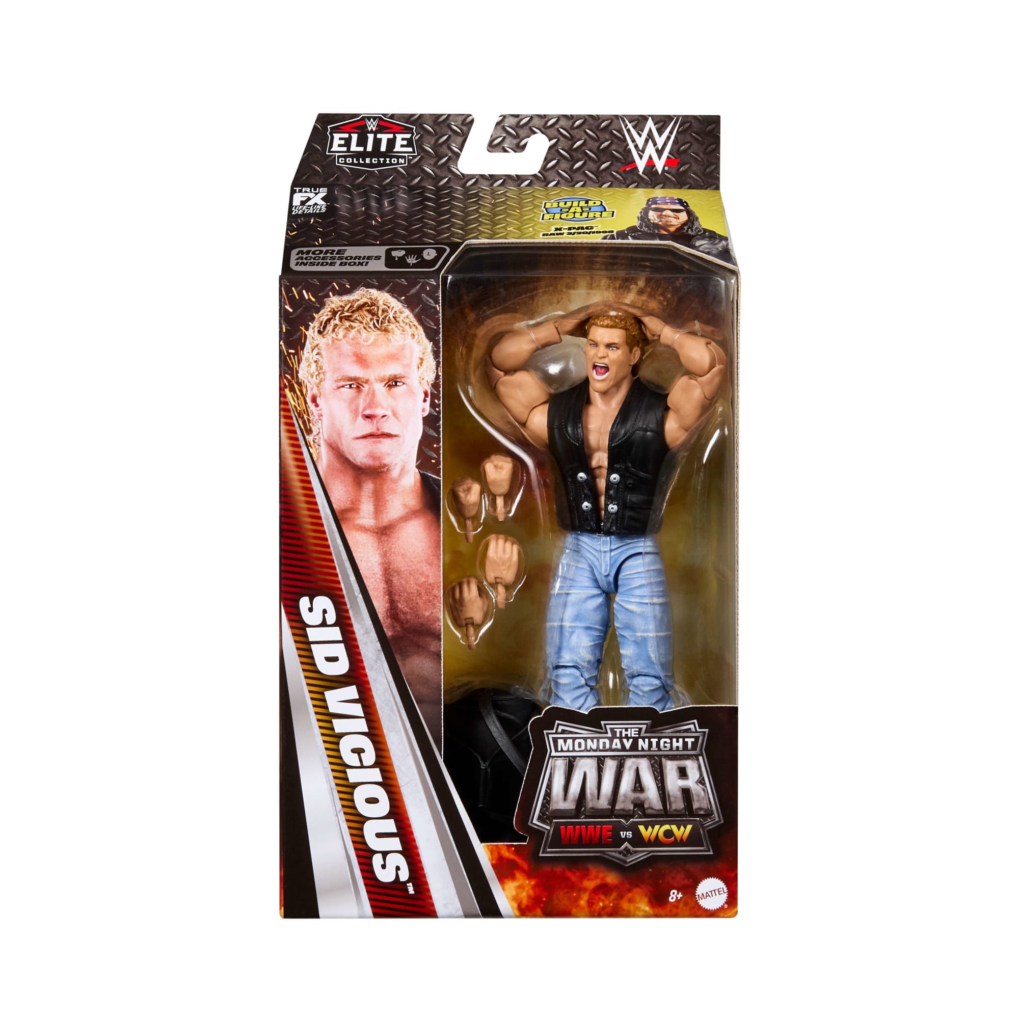 WWE Monday Night War Elite Collection Sid Vicious Action Figure & Accessories 6-Inch Collectible Set - Image 2