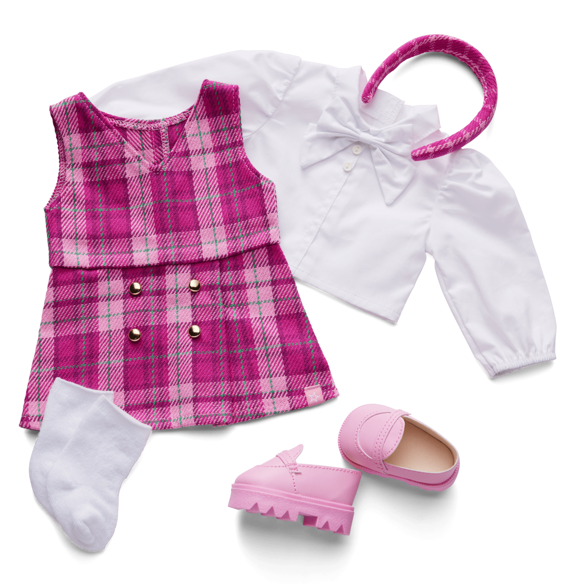 Pink & Preppy Outfit & We Heart Fashion Accessories for 18-inch Dolls - Image 4