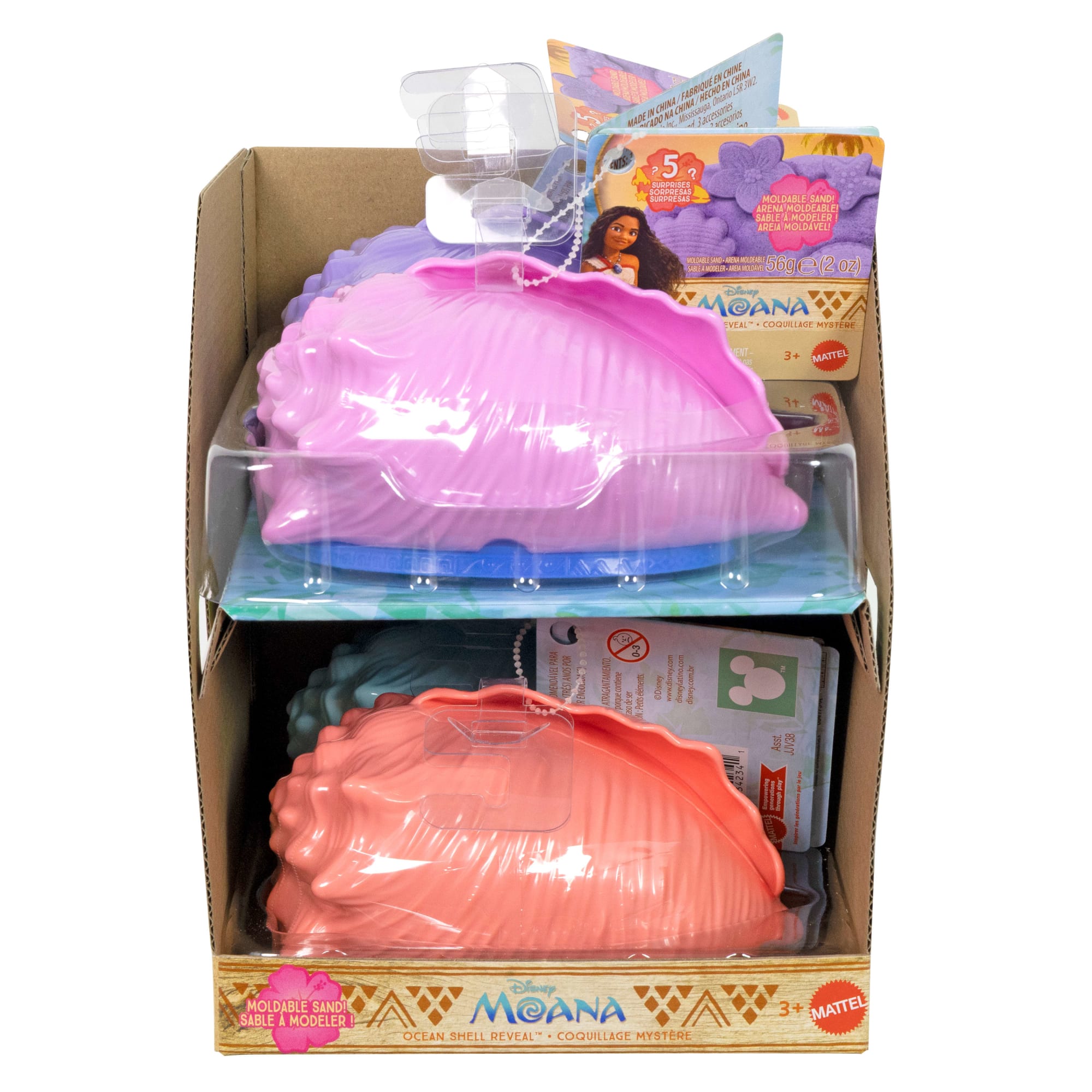 Disney Moana Shell Reveal Small Doll Or Figures. Moldable Sand & Accessories (Characters May Vary) - Image 6