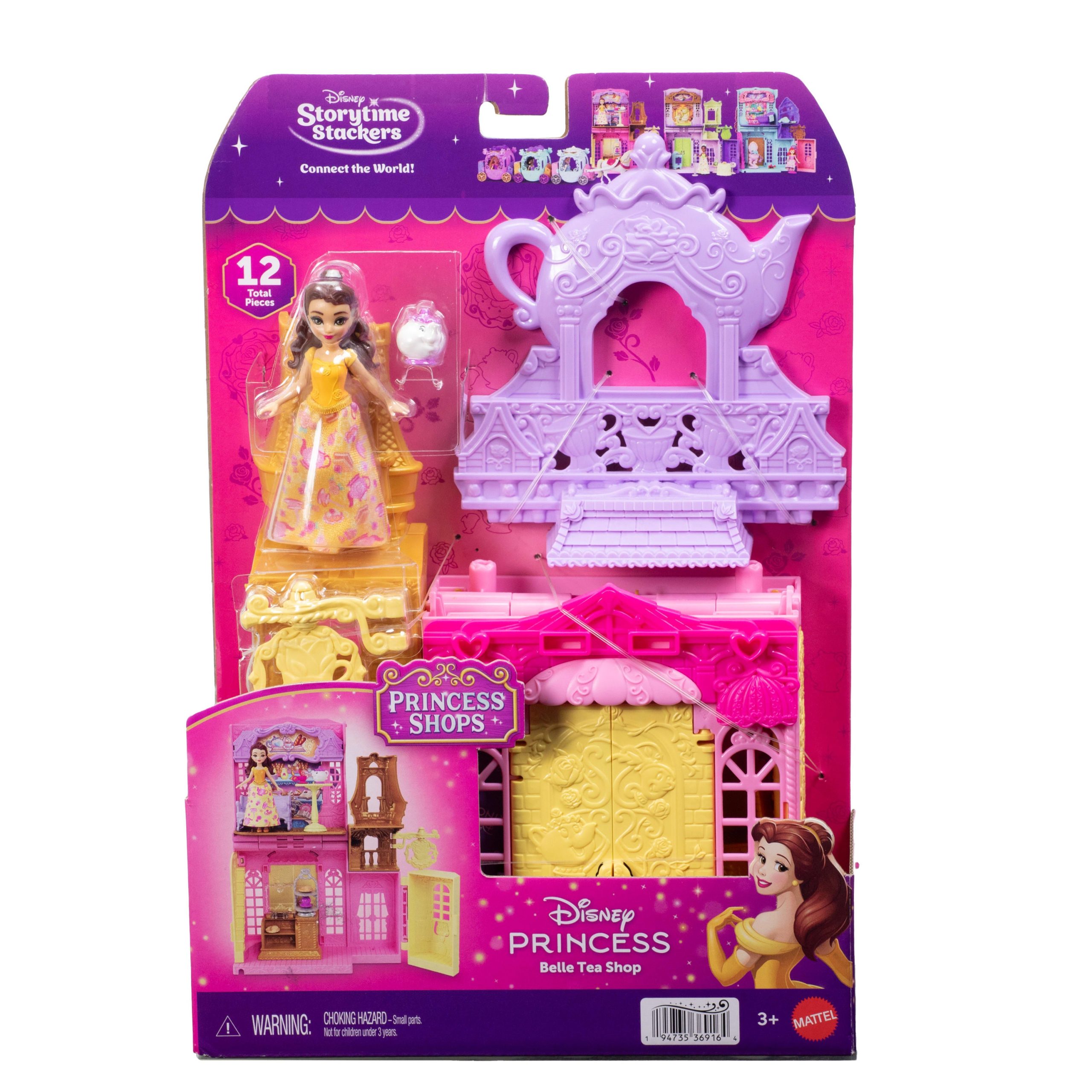 Disney Princess Belle Tea Shop Small Doll Playset With Friend. Furniture & Accessories - Image 6