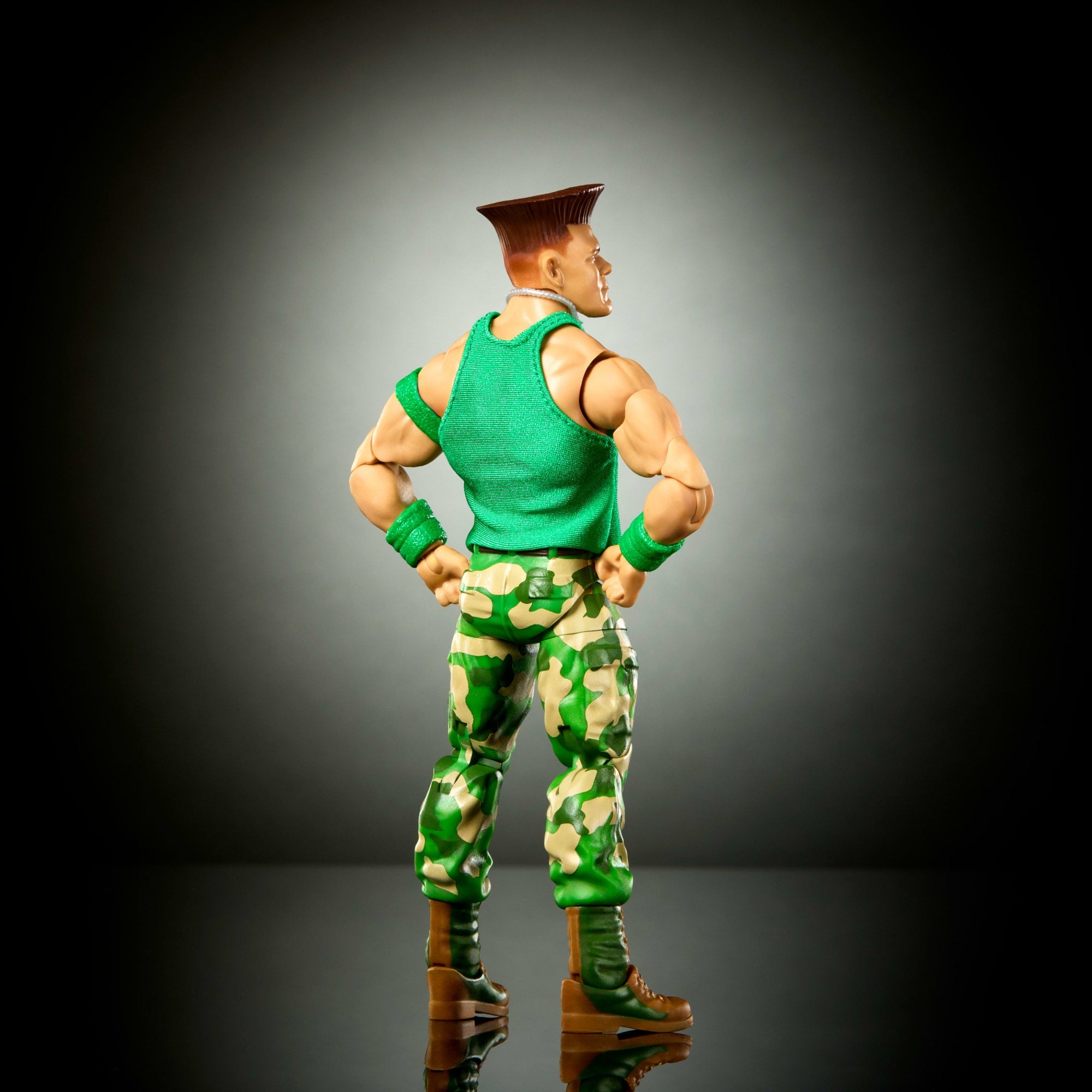 WWE X Street Fighter John Cena Action Figure & Accessories. 6-Inch Collectible Guile Mashup Set - Image 4