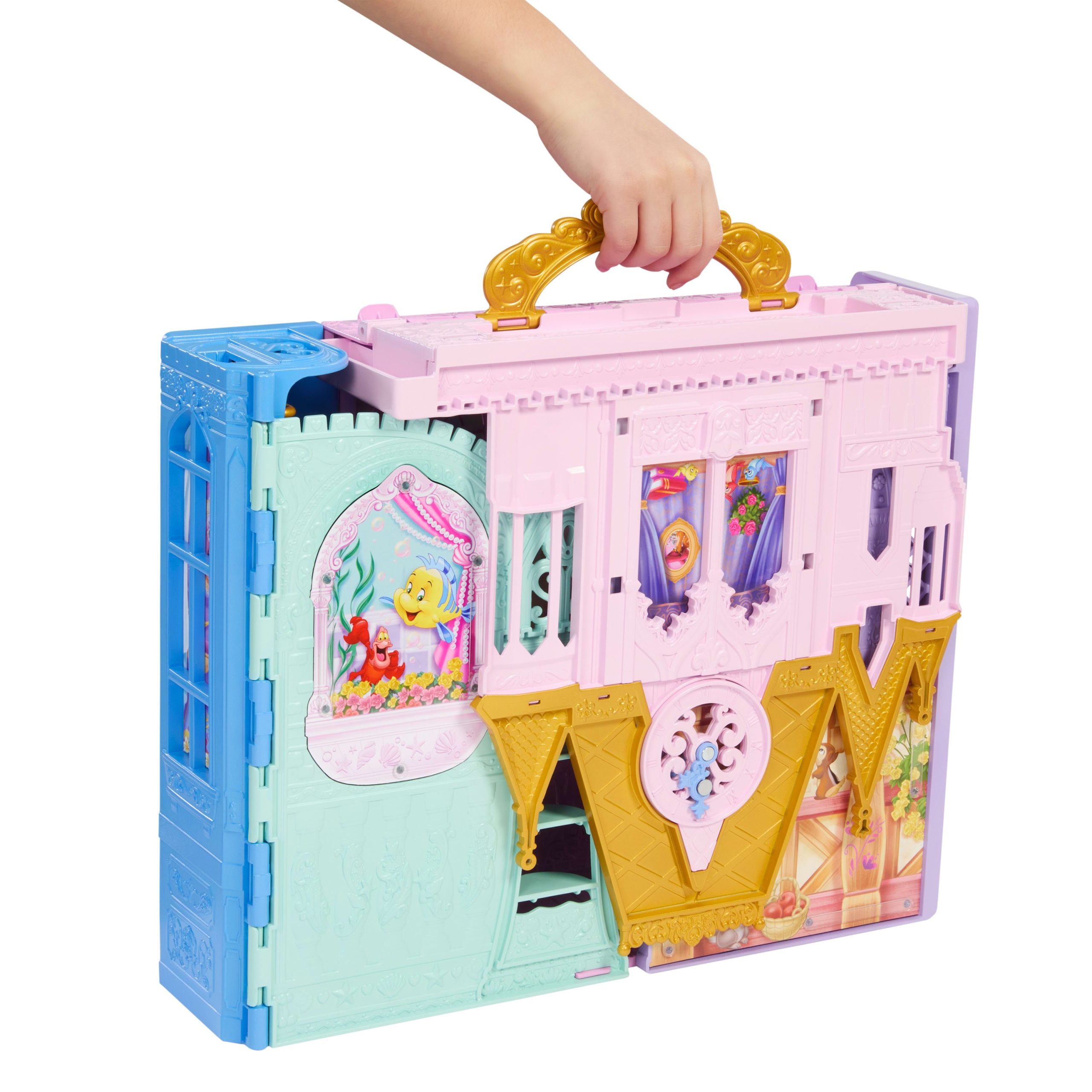 Disney Princess Close & Carry Foldable Castle Playset With 5 Play Areas & 20 Accessories - Image 5
