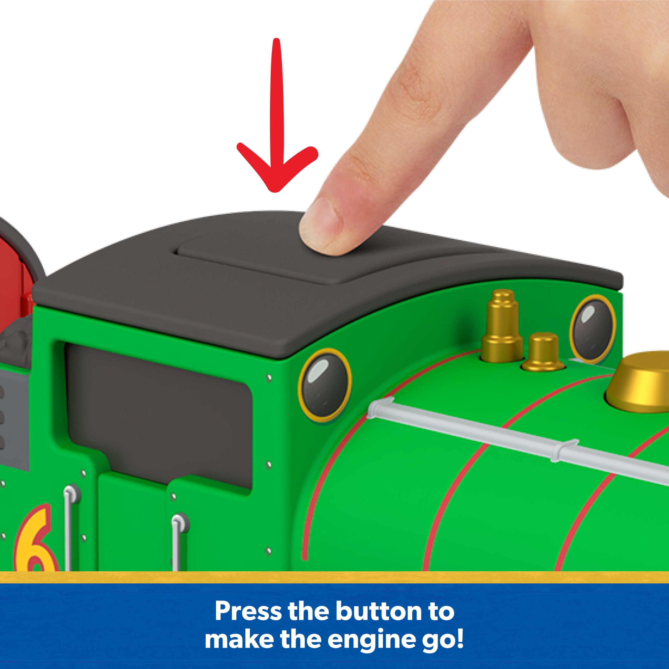 Thomas & Friends By Fisher-Price Motorized Percy Engine & Mail Car. Battery-Powered Toy Train - Image 3
