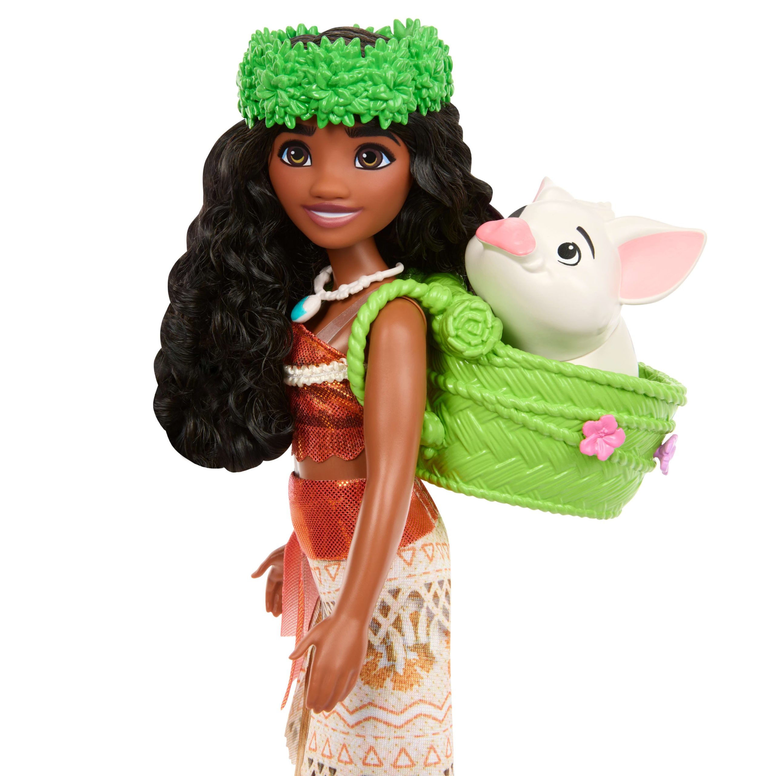 Disney Princess Enchanted Stories Moana & Pua Travel Set With Animal Figure & 15 Accessories - Image 4