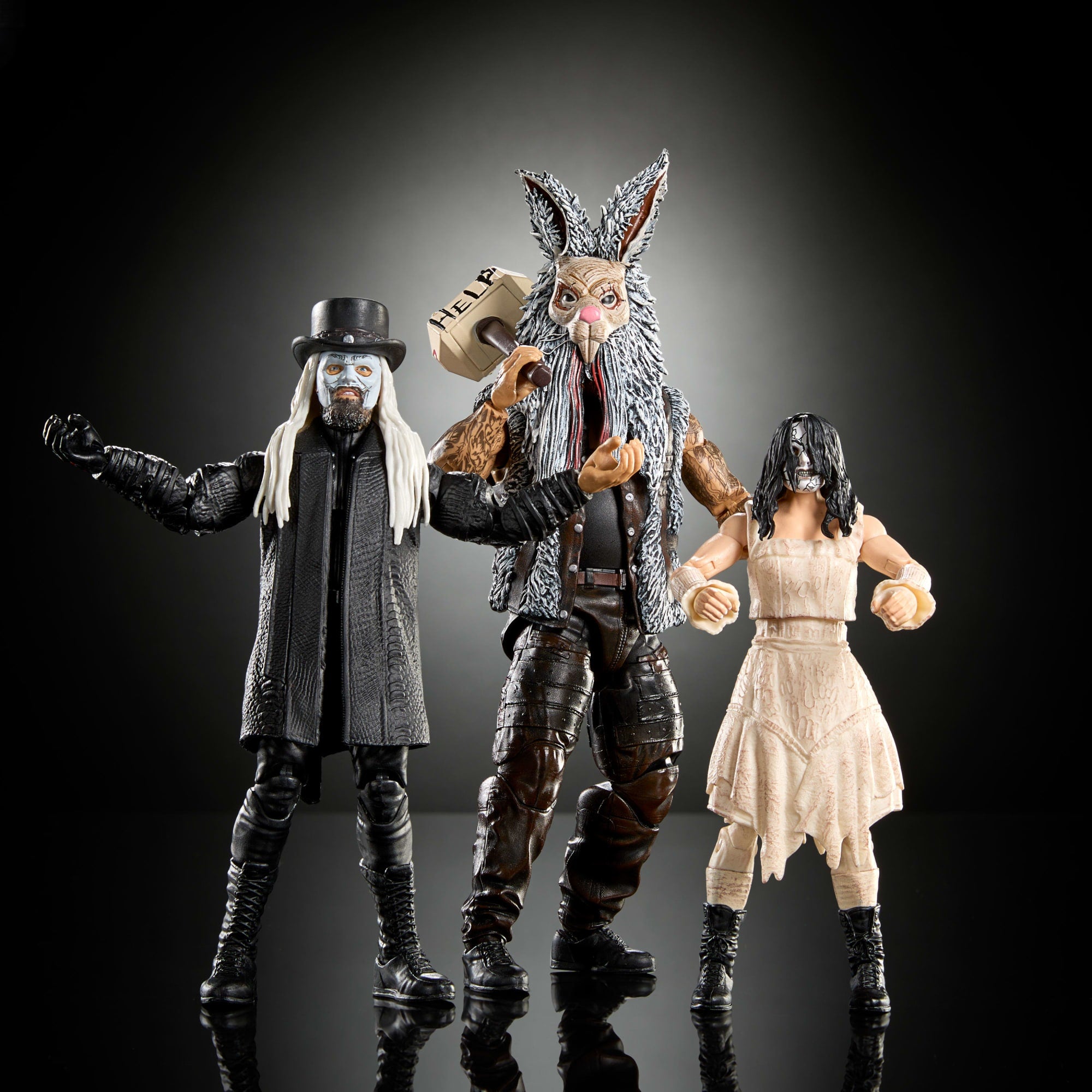 WWE Elite Collection Wyatt Sicks Set Of 3 Collectible 6-Inch Action Figures & Accessories - Image 2