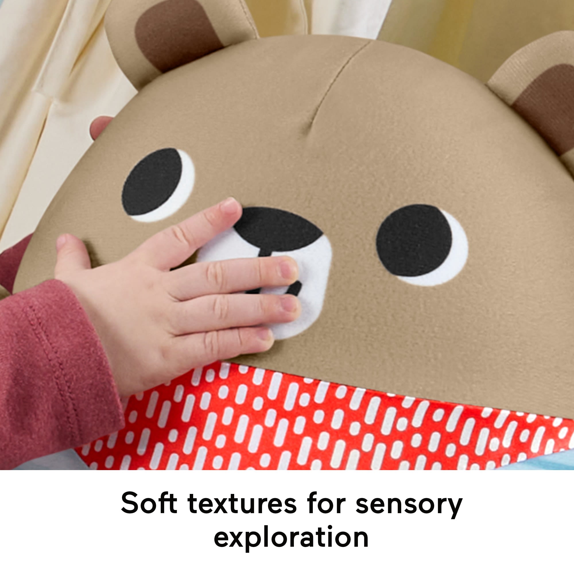 Fisher-Price Friendship Forest Bat & Wobble Inflatable Bear Roly-Poly Activity Toy For Baby - Image 5