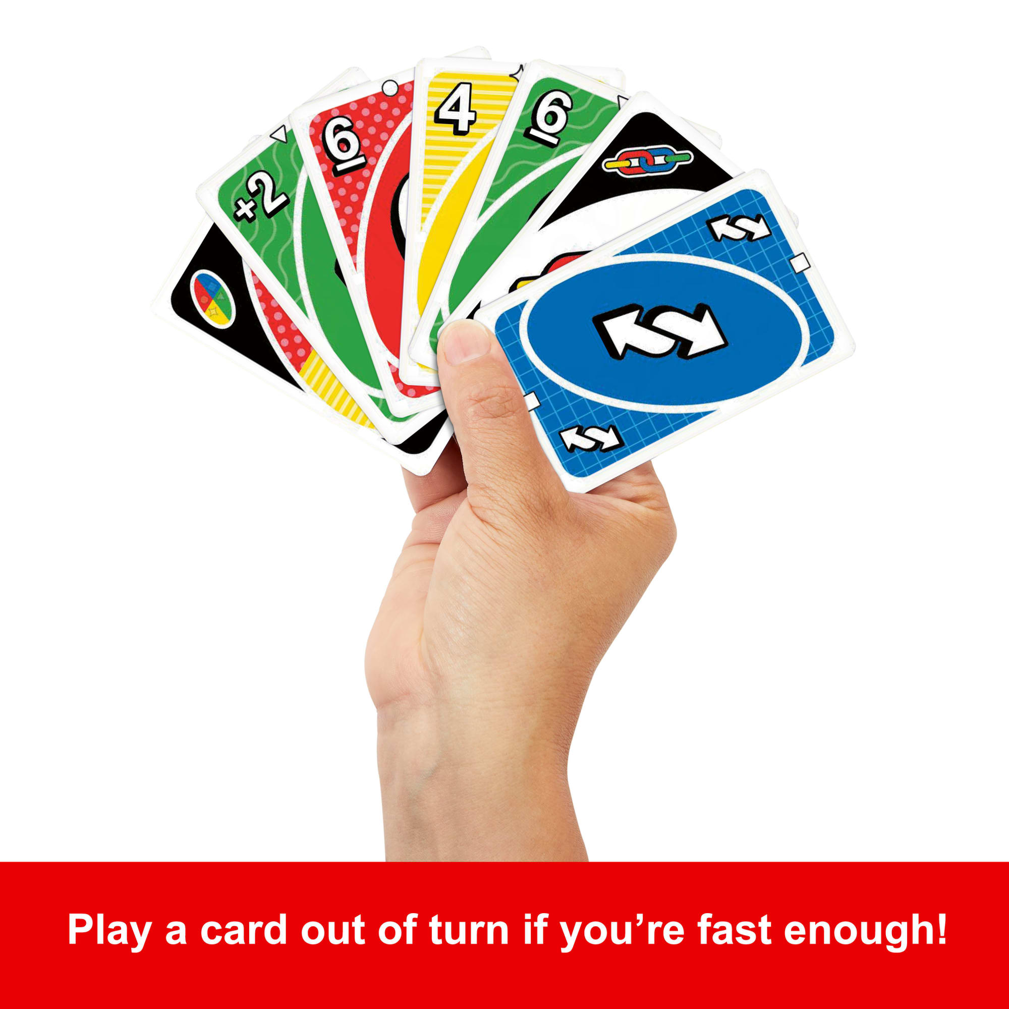 UNO Party Card Game For Large Groups. Kids. Adults & Family Nights. 6 To 14 Players Ages 7+ Years - Image 5