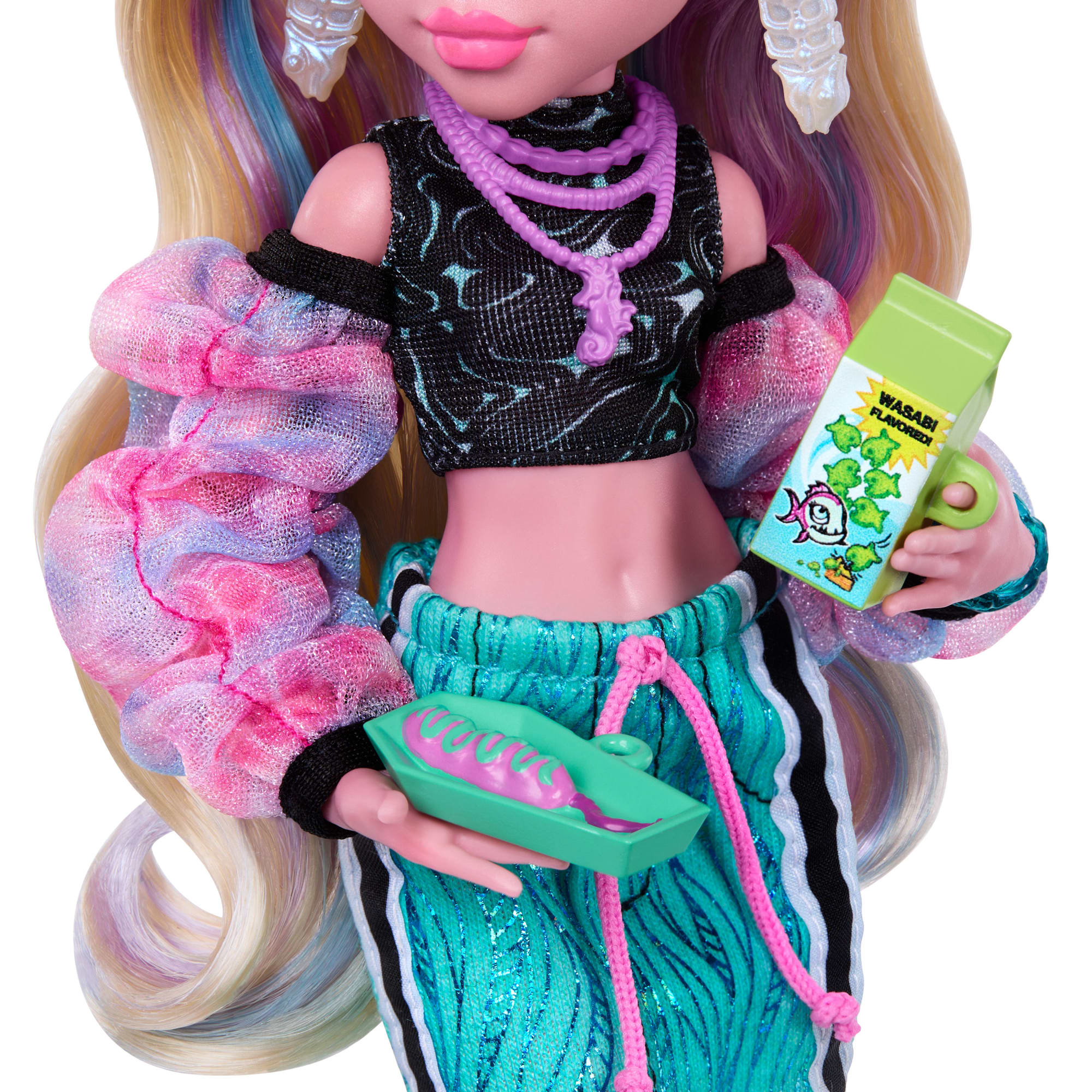 Monster High Lagoona Blue Fashion Doll in Maxi Skirt With Pet Neptuna And 7 Accessories - Image 4