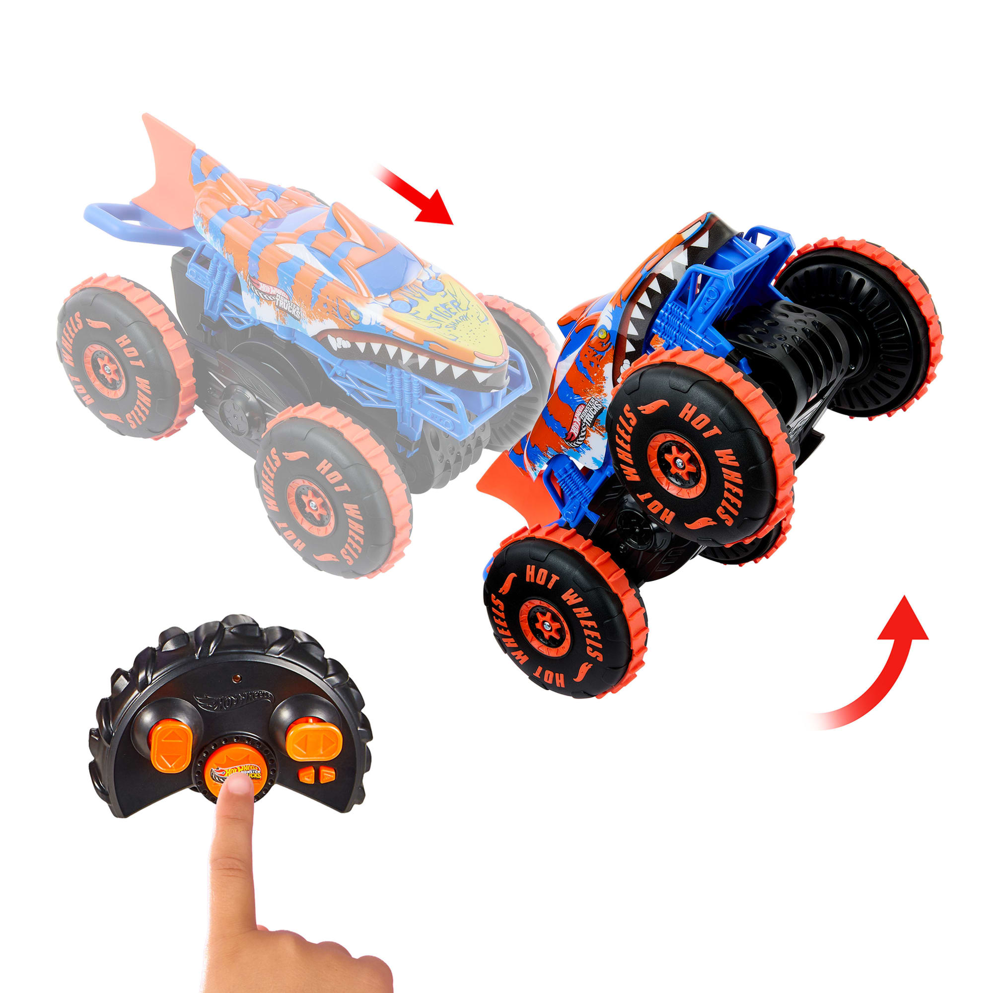 Hot Wheels Monster Trucks-Véhicule Tiger Shark Escaladeur-à Piles - Image 2