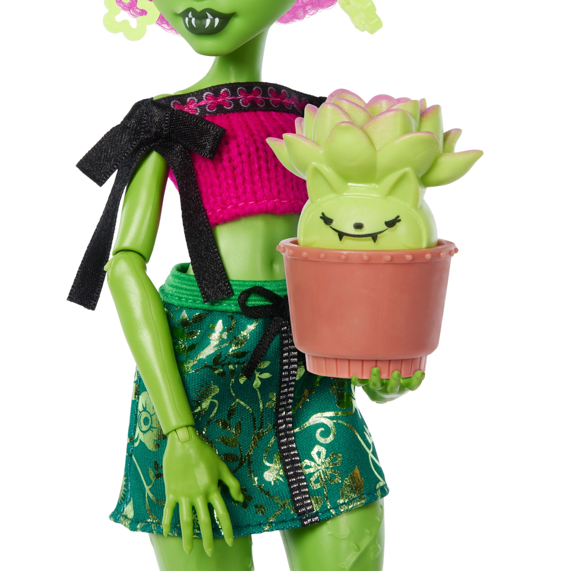 Monster High Self-Scare Secrets Venus Mcflytrap Fashion Doll With 13 Realistic Accessories - Image 4