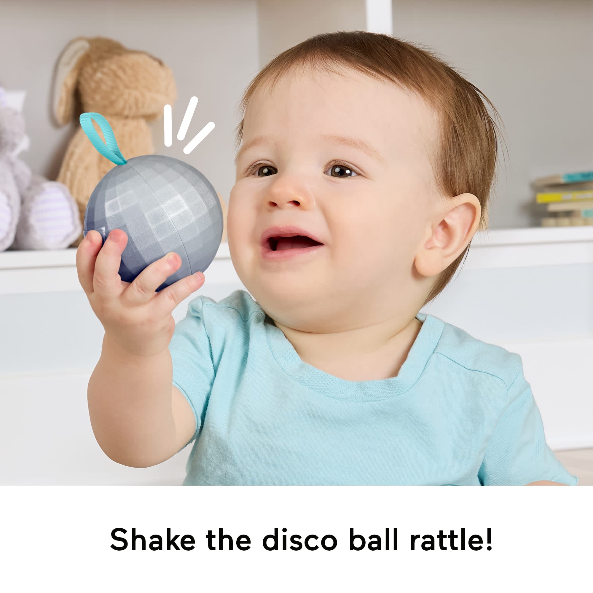 Fisher-Price Mini Me Moments DJ Gift Set. 6-Piece Sensory Baby Toys For Newborn Play - Image 4