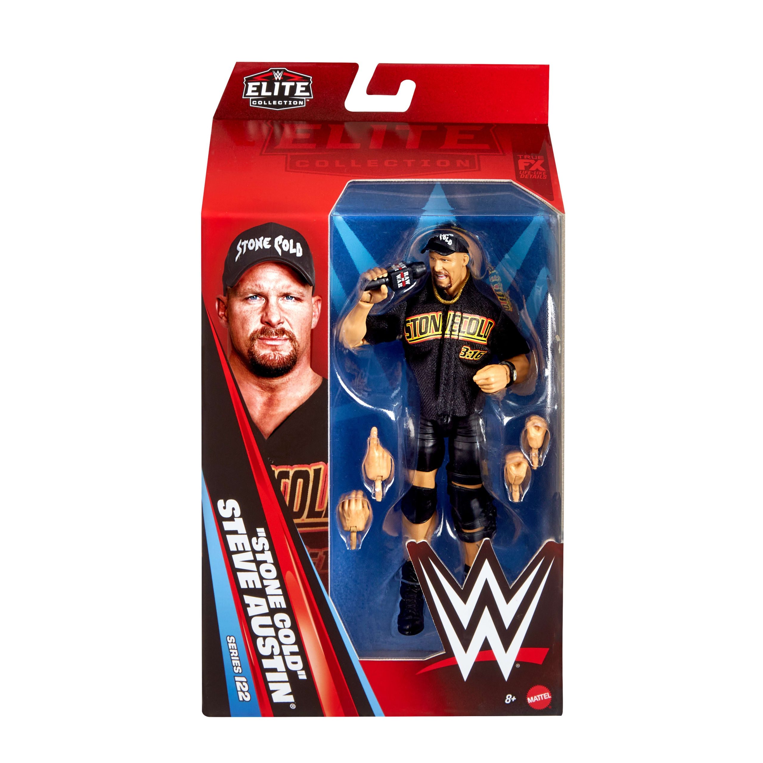 WWE Elite Stone Cold Steve Austin Action Figure. Series #122. 6-Inch Collectible With Accessories - Image 2