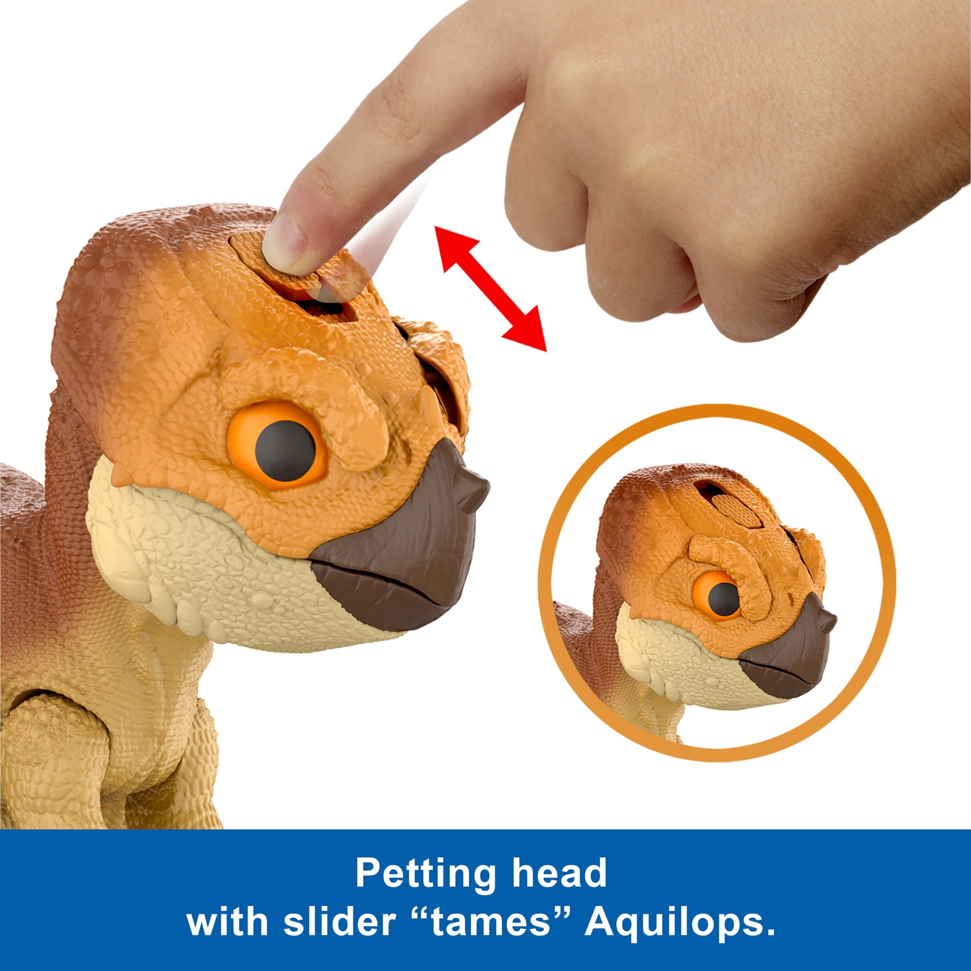 Jurassic World Rebirth Primal Protector Aquilops Dolores interactive Dinosaur Toy. Attack & Sounds - Image 3