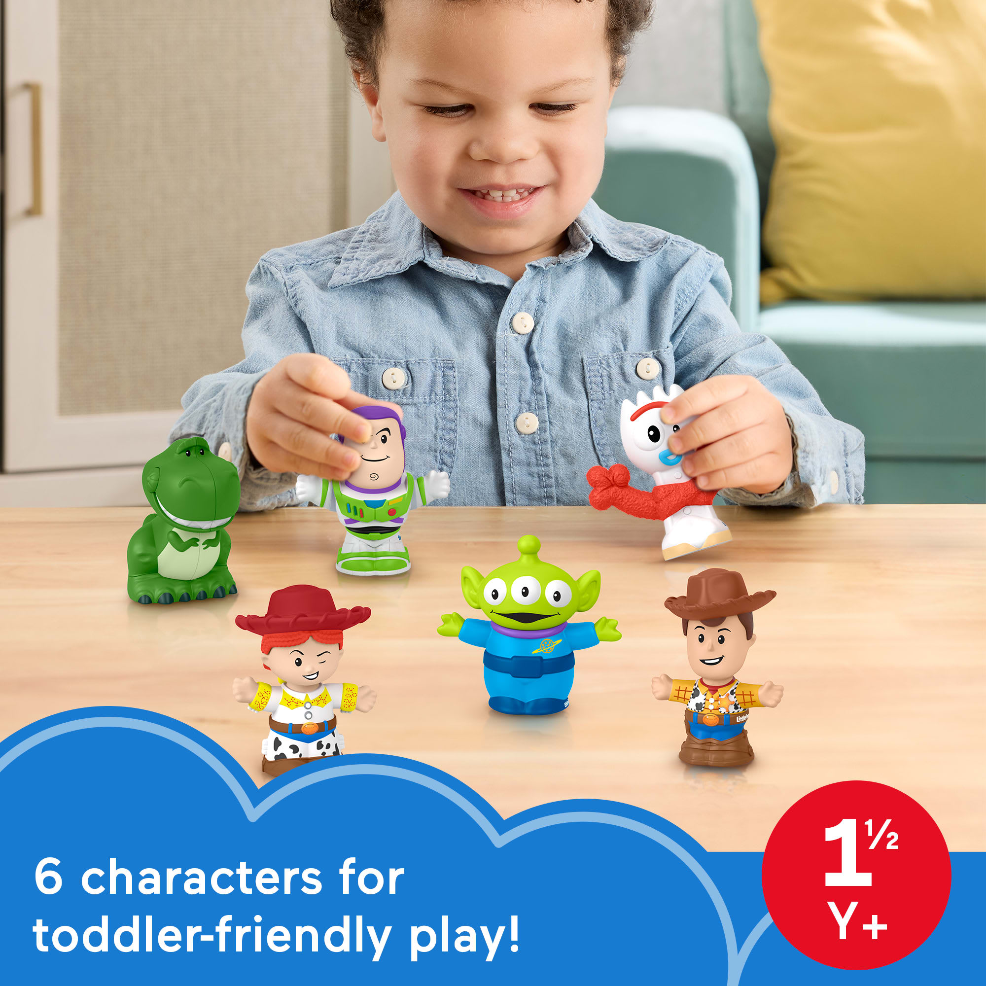 Fisher-Price Little People Disney Pixar Toy Story 6-Piece Figure Set For Toddlers & Kids - Image 2