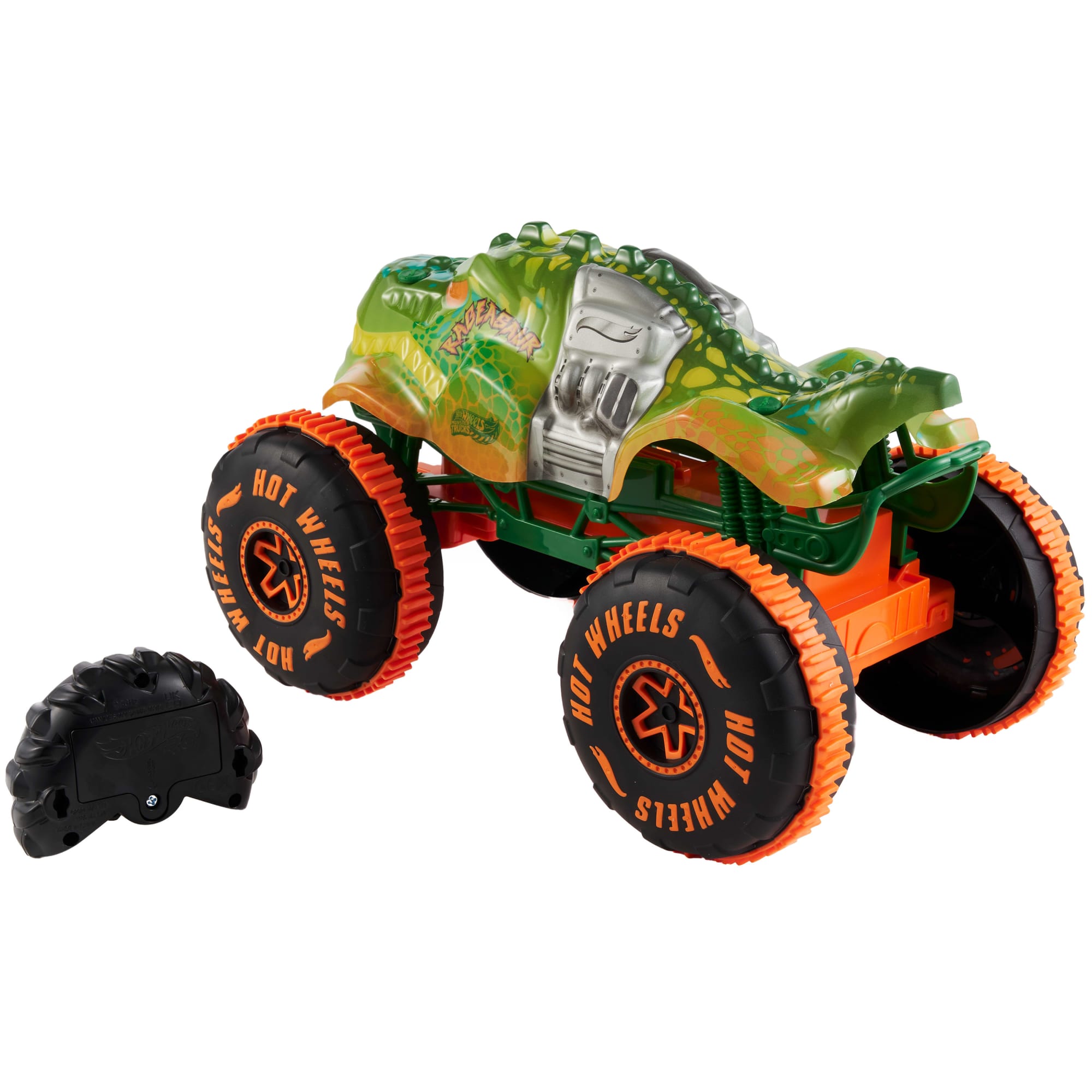 Hot Wheels Monster Trucks RC Rageasaur. Battery-Powered Remote-Control Toy Truck in 1:15 Scale - Image 3