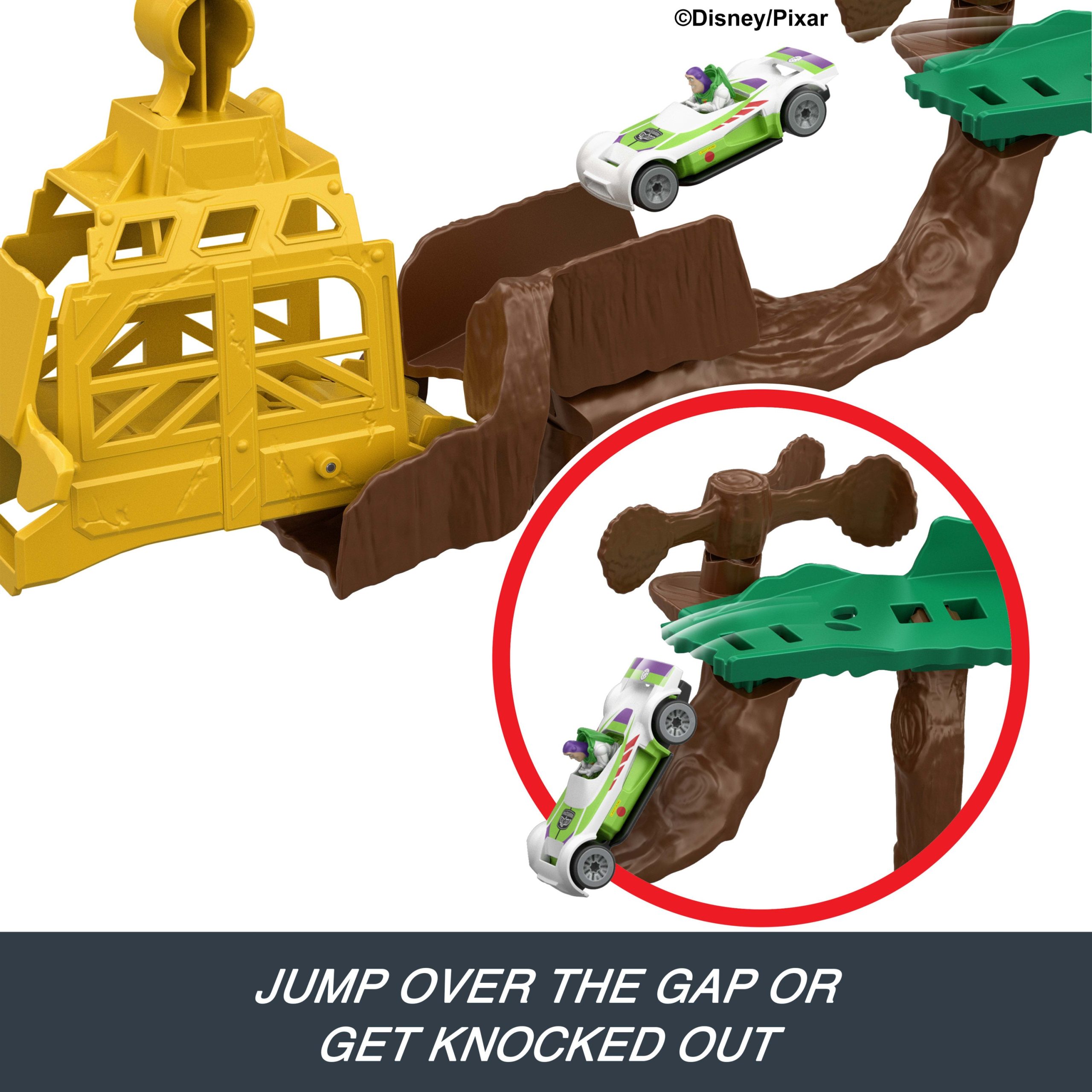 Hot Wheels Superstar Speeders Hi-Tech Buzz Lightyear's Star Command Adventure Track Set - Image 3