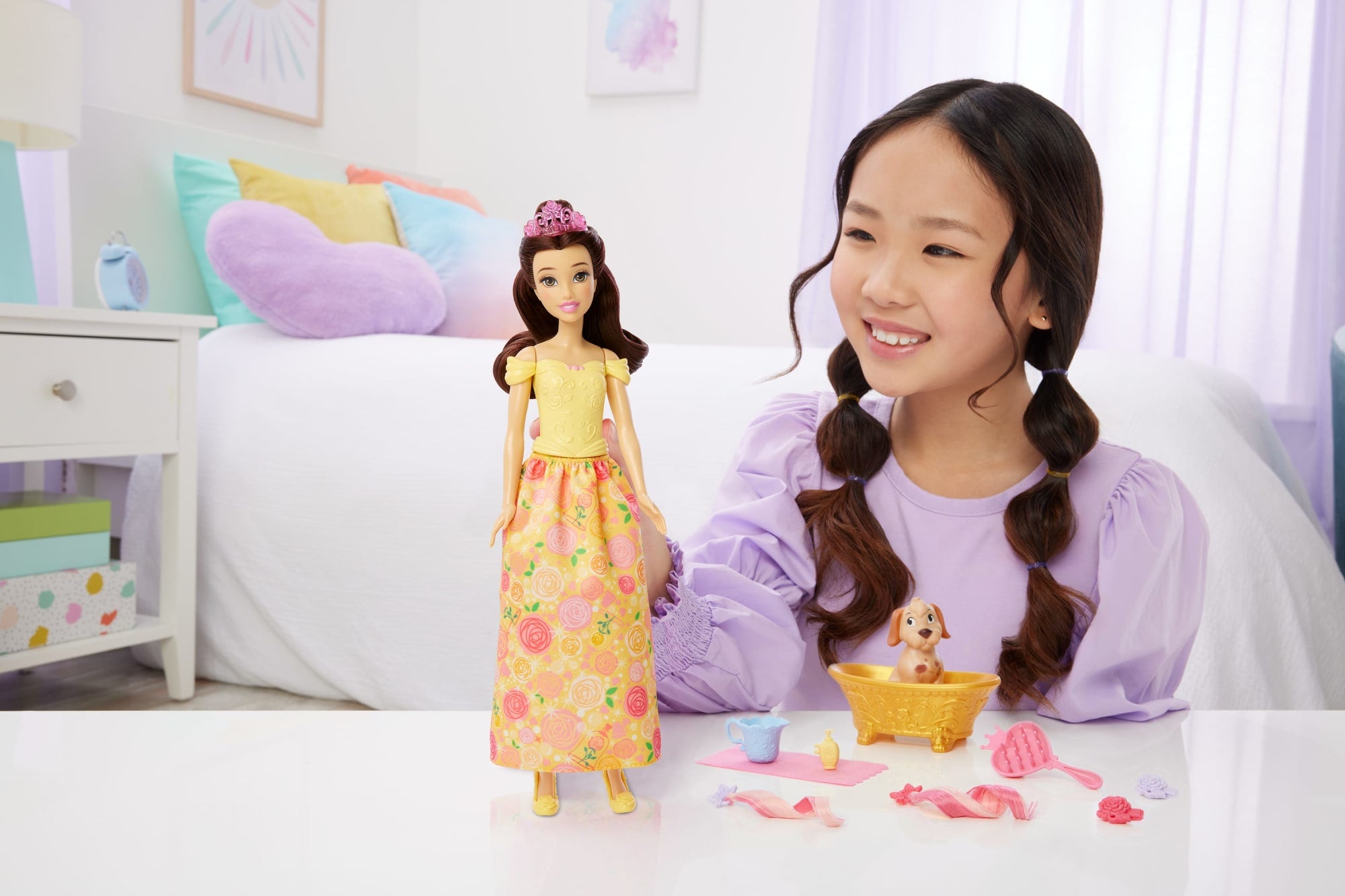Disney Princesa Casa de Bonecas Hora do Banho com Bella - Image 2
