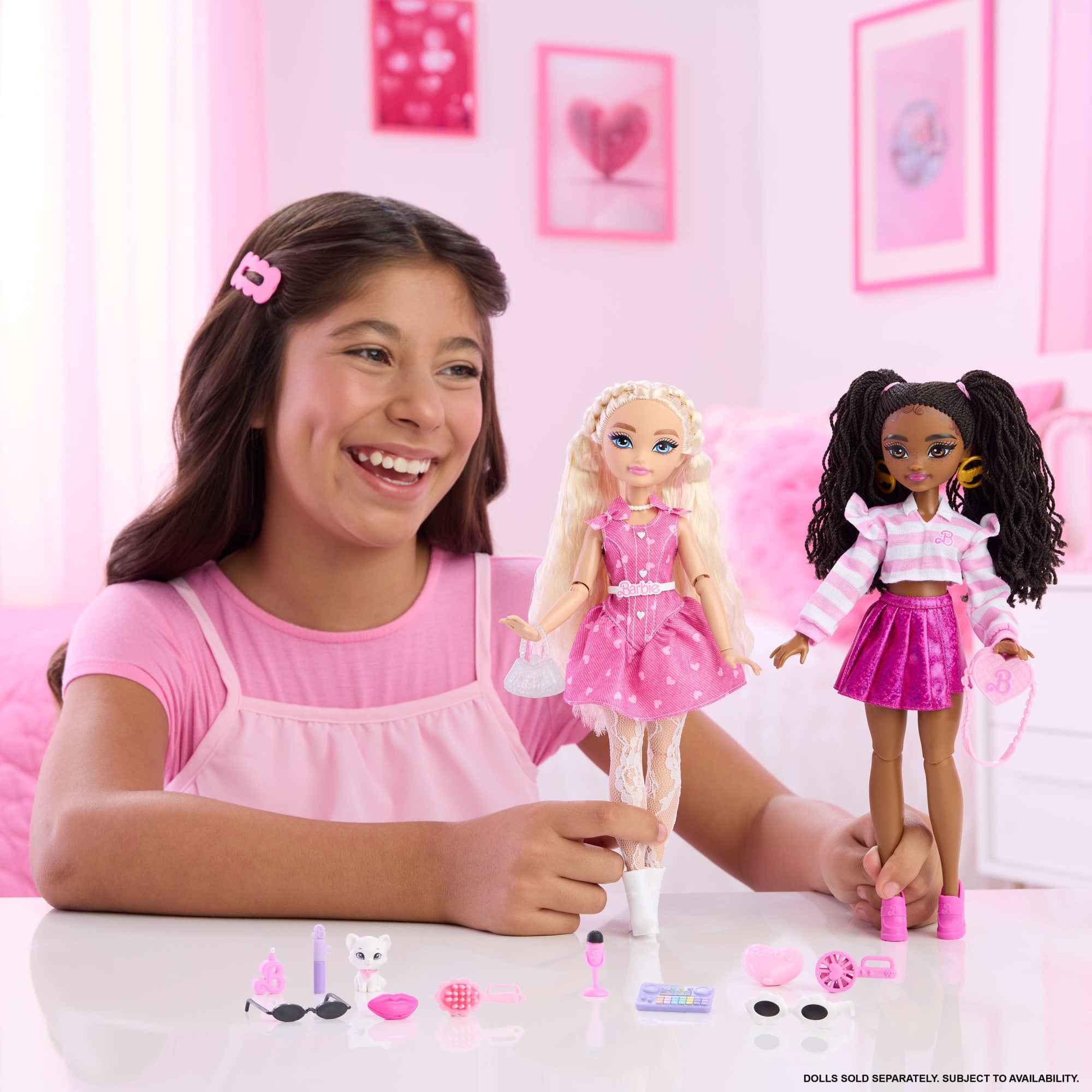 Barbie Dream Besties Barbie Malibu Doll & Accessories. Posable Fashion Doll & Themed Pieces - Image 2