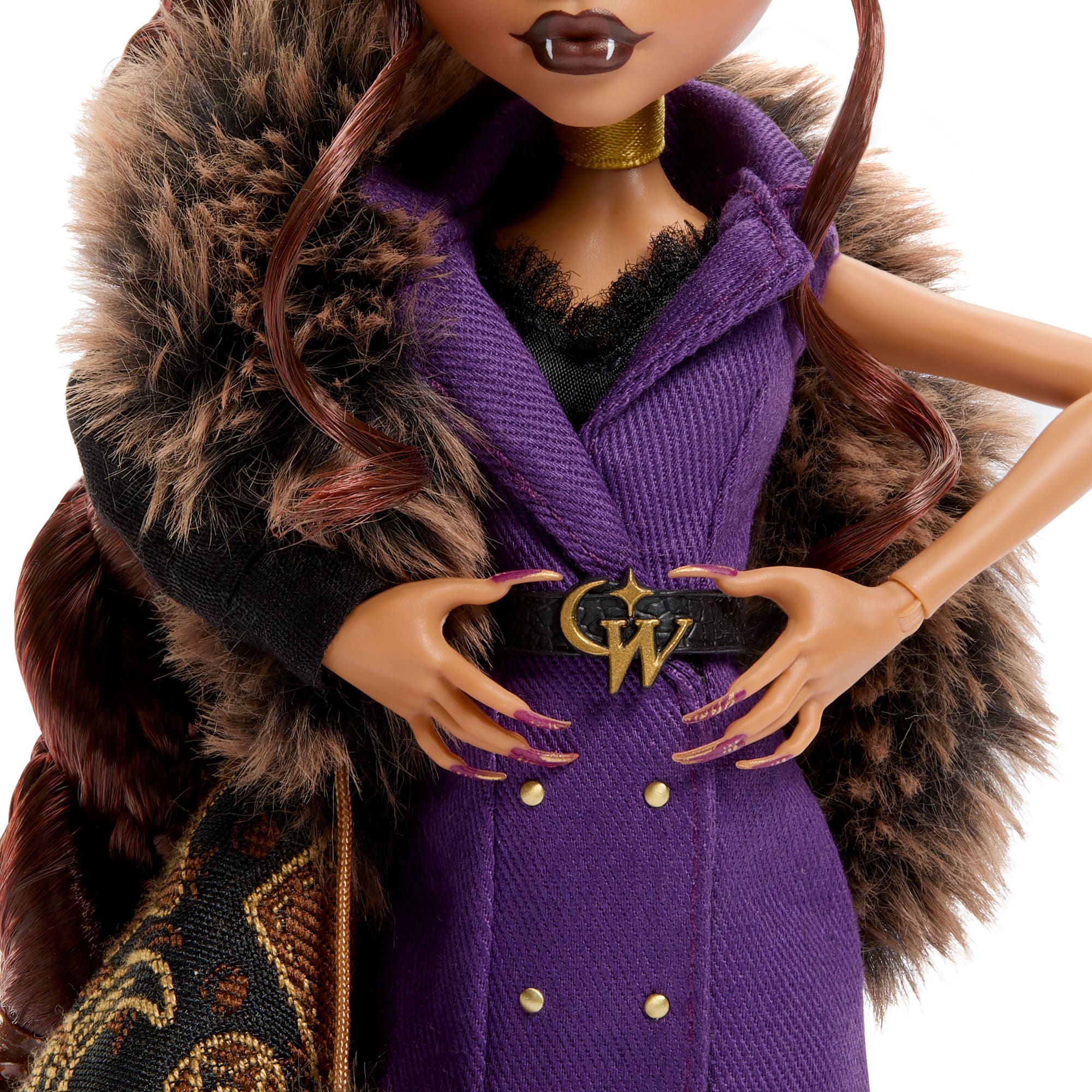 Monster High Clawdeen Wolf House Of Wolf Doll in High Fashion Coat With Premium Accessories - Image 4