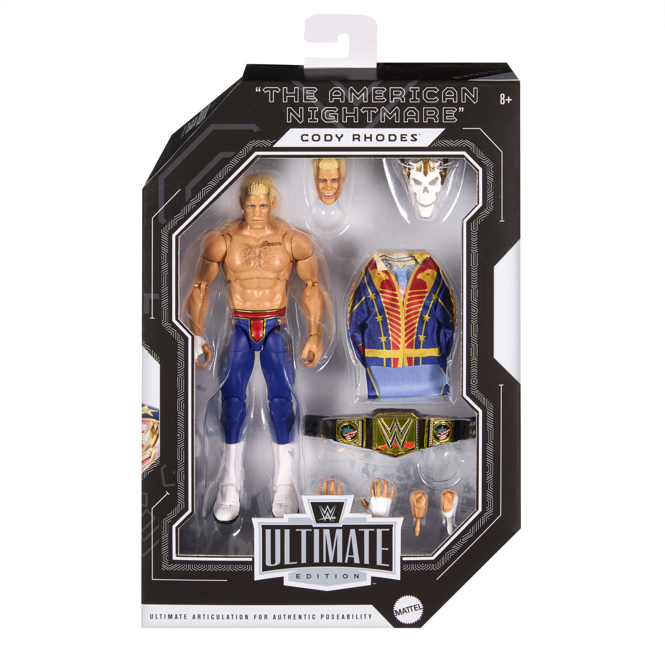 WWE Ultimate Edition Action Cody Rhodes Figure & Accessories Set. 6-Inch Collectible Superstar - Image 2