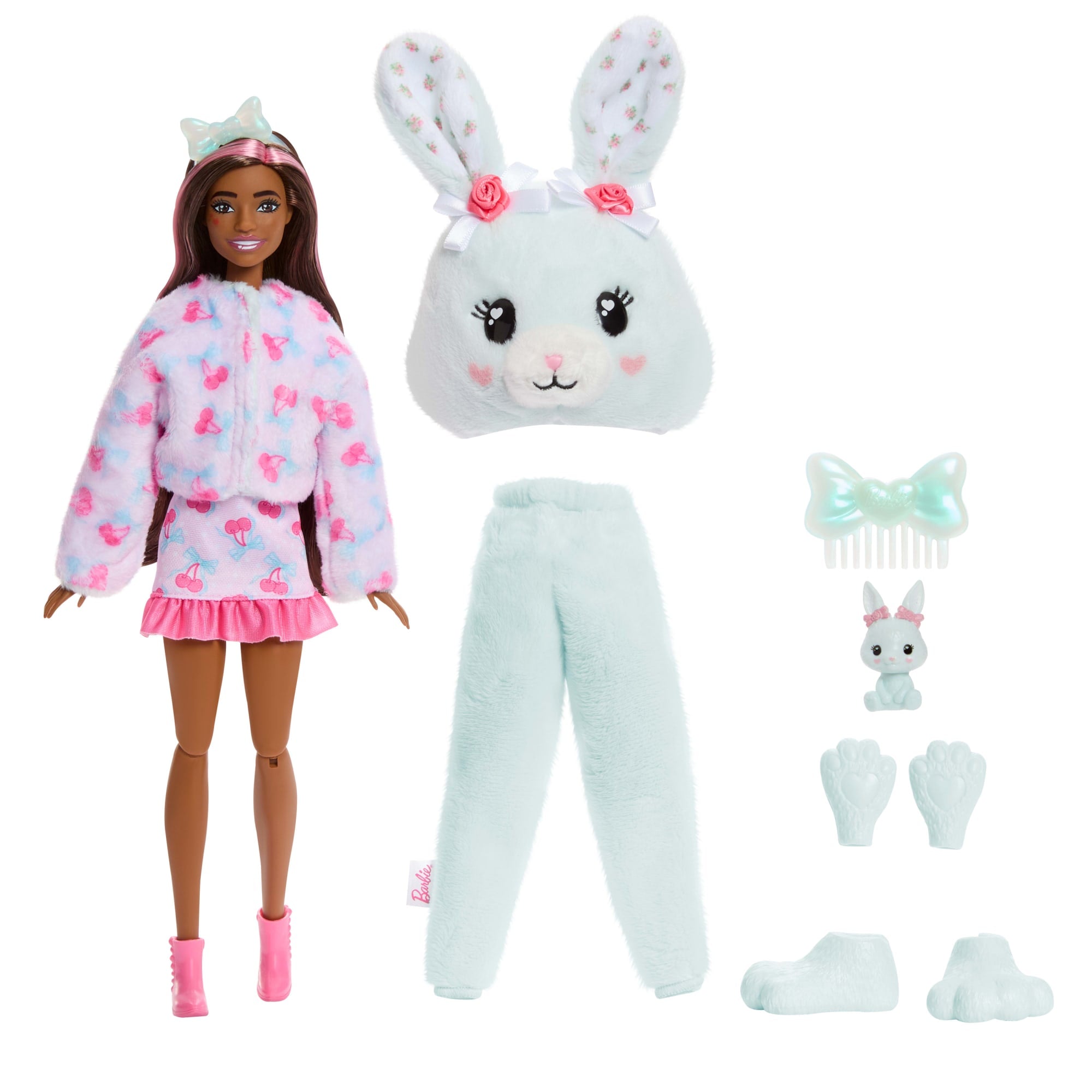 Barbie Cutie Reveal Doll & Accessories. Cuddly Series Bunny With 10 Surprises - Image 6