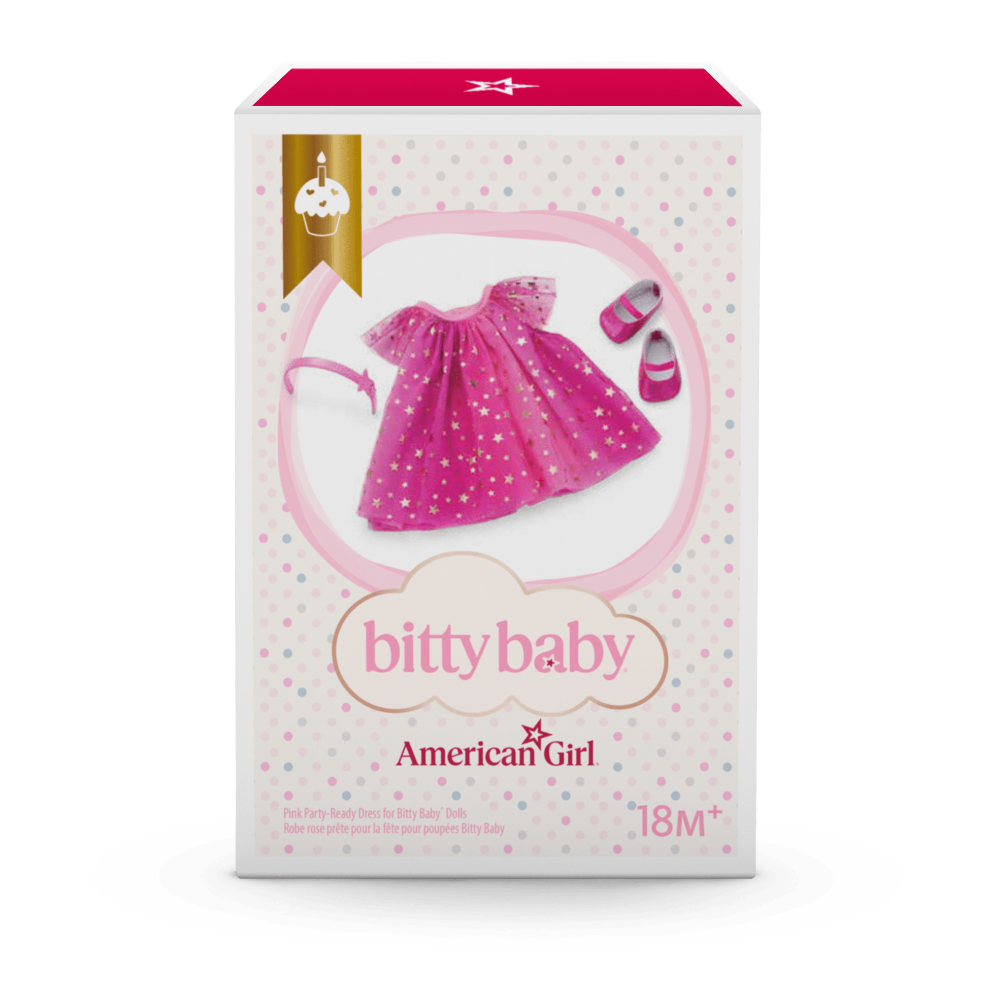 Pink Party-Ready Dress for Bitty Baby® Dolls - Image 8