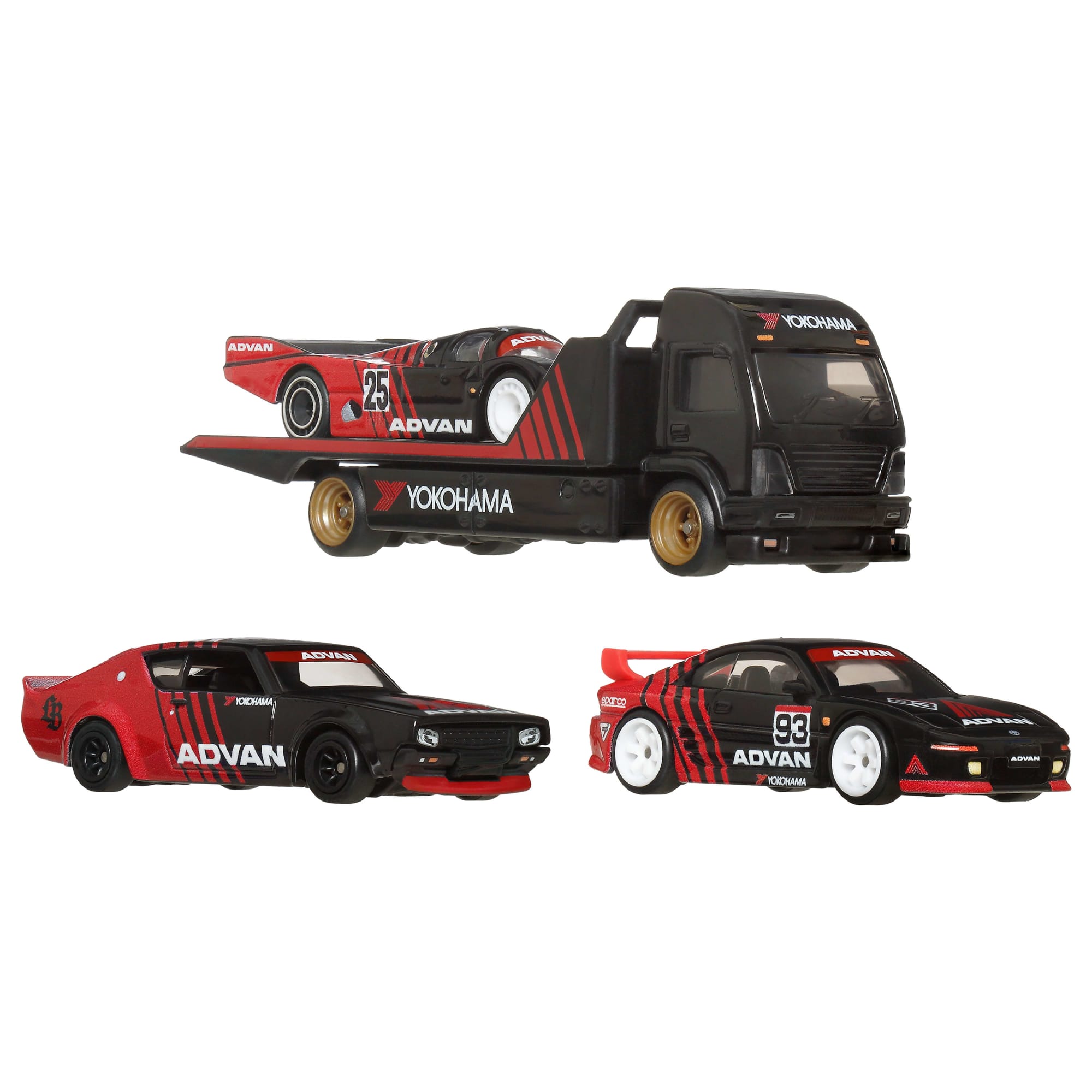 Hot Wheels Premium Collector Display Sets. 3 Cars & 1 Transporter - Image 2