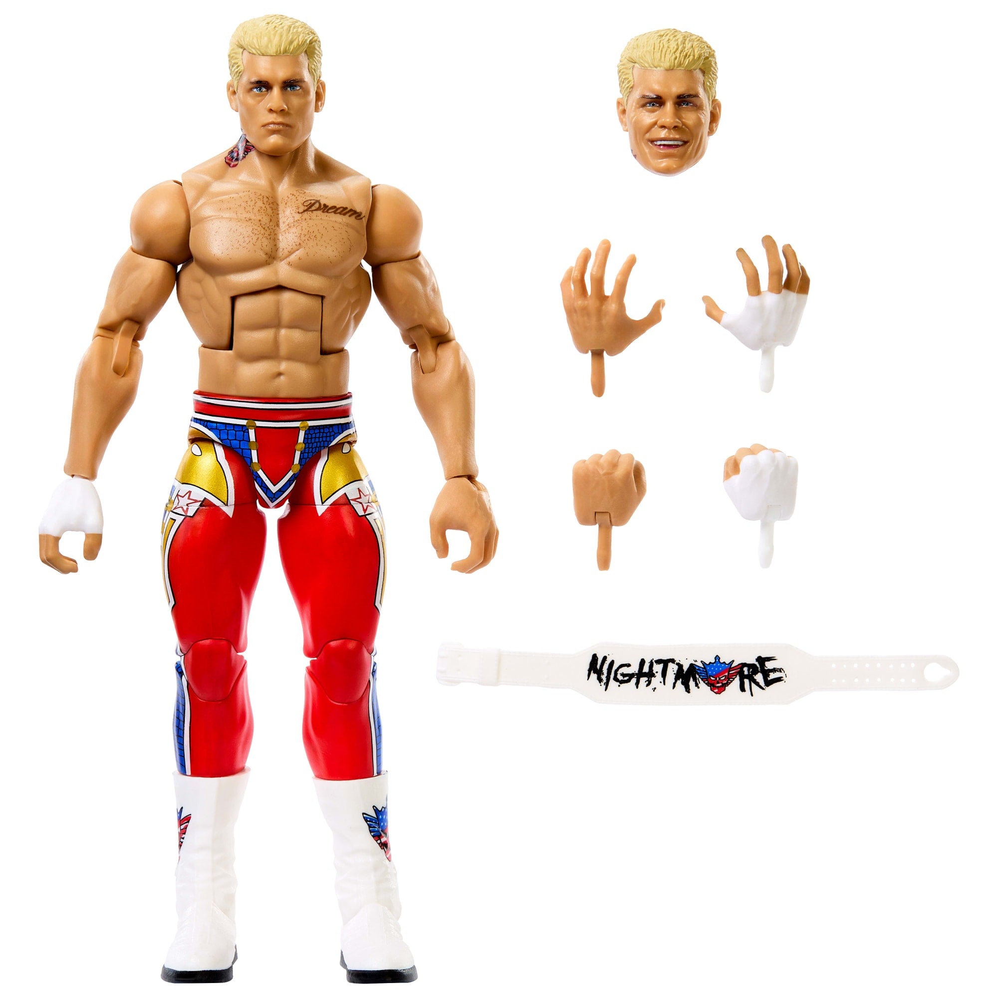 WWE Elite Collection Top Picks Cody Rhodes Action Figure & Accessories. 6-Inch Collectible Set