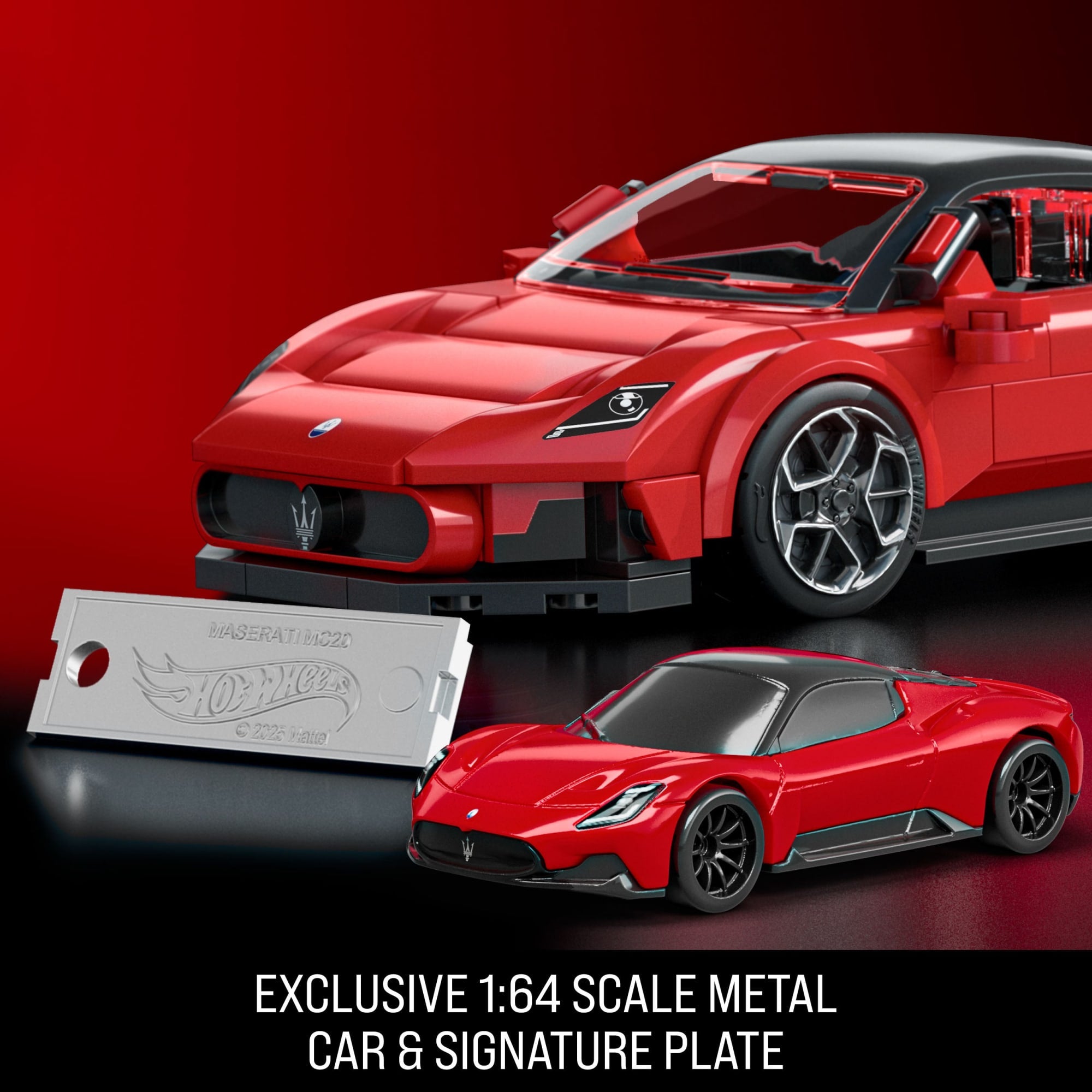 Mattel Brick Shop Hot Wheels Maserati Mc20 Building Toy Kit (250 Pieces). For Collectors - Image 5
