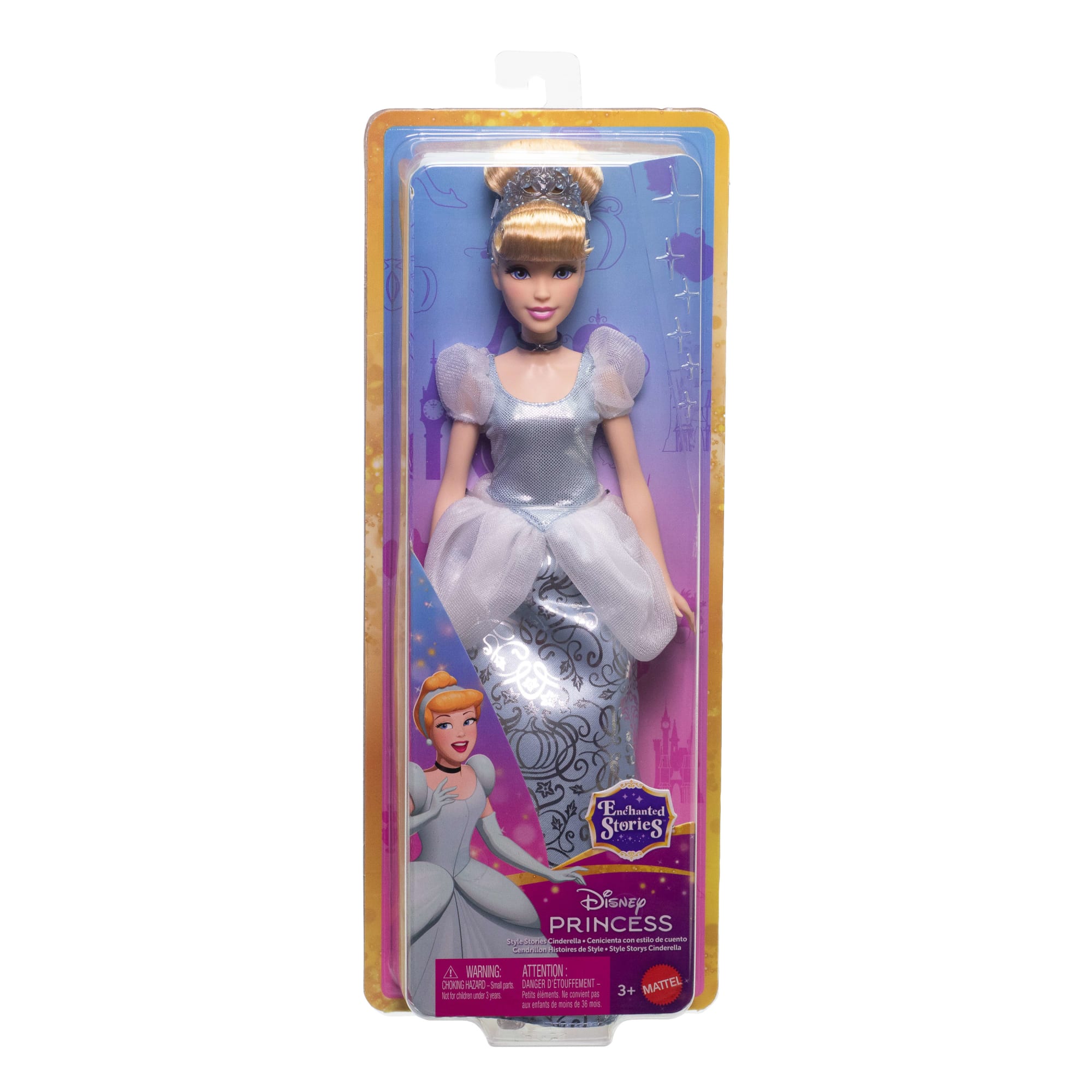 Disney Princess Enchanted Stories Cinderella Fashion Doll With Sparkling Dress & Accessories. Posable - Image 6