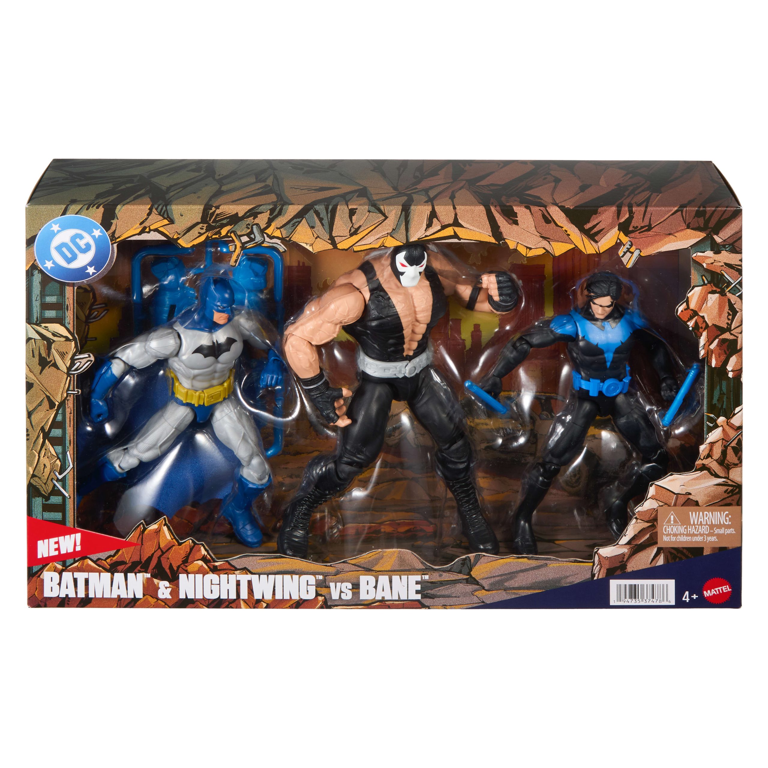 DC Premier Batman & Nightwing vs. Bane 3-Pack Action Figure - Image 6